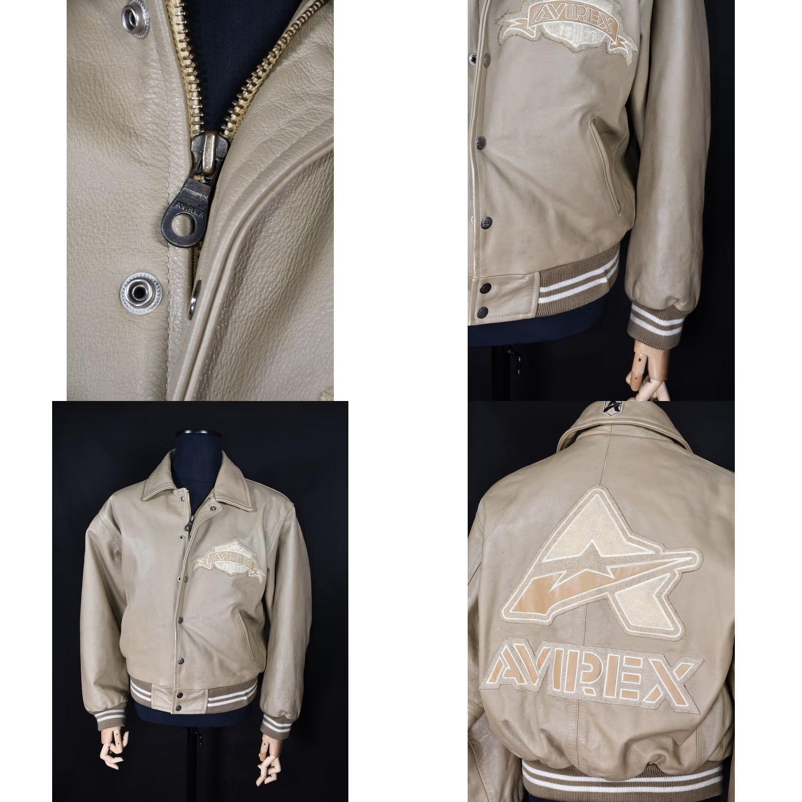 Avirex AVIREX Leather Varsity Jacket Men S Size US S / EU 44-46 / 1 - 8 Thumbnail