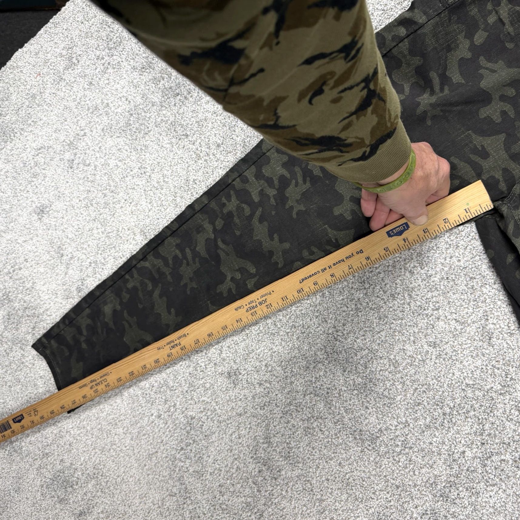 Vintage Unionbay Jeans Juniors 13 Green Camouflage Skinny Denim 32in Waist 28in Inseam Girls Size 34" / US 12 / IT 48 - 7 Thumbnail