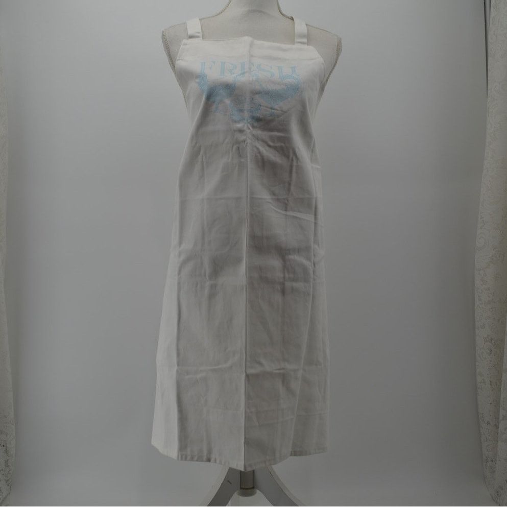 Other Wilton Industries Apron Farm Fresh White Cotton Embroidery Size ONE SIZE - 14 Thumbnail