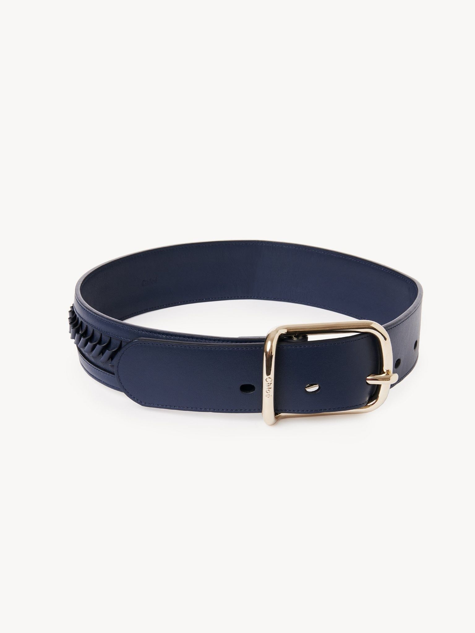 Chloe o1loc1c0425 CHC22 Size: OS / Joe Weaved Belt in Navy Blue Size ONE SIZE - 1 Thumbnail