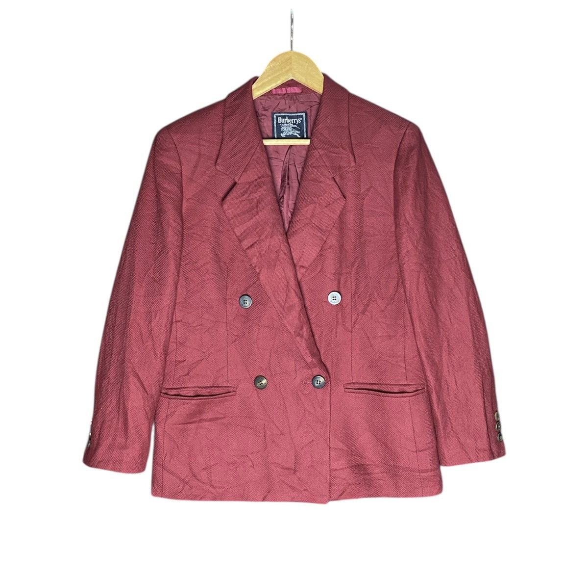 Burberry Vintage Burberrys Red Blazer Size 38R - 1 Thumbnail