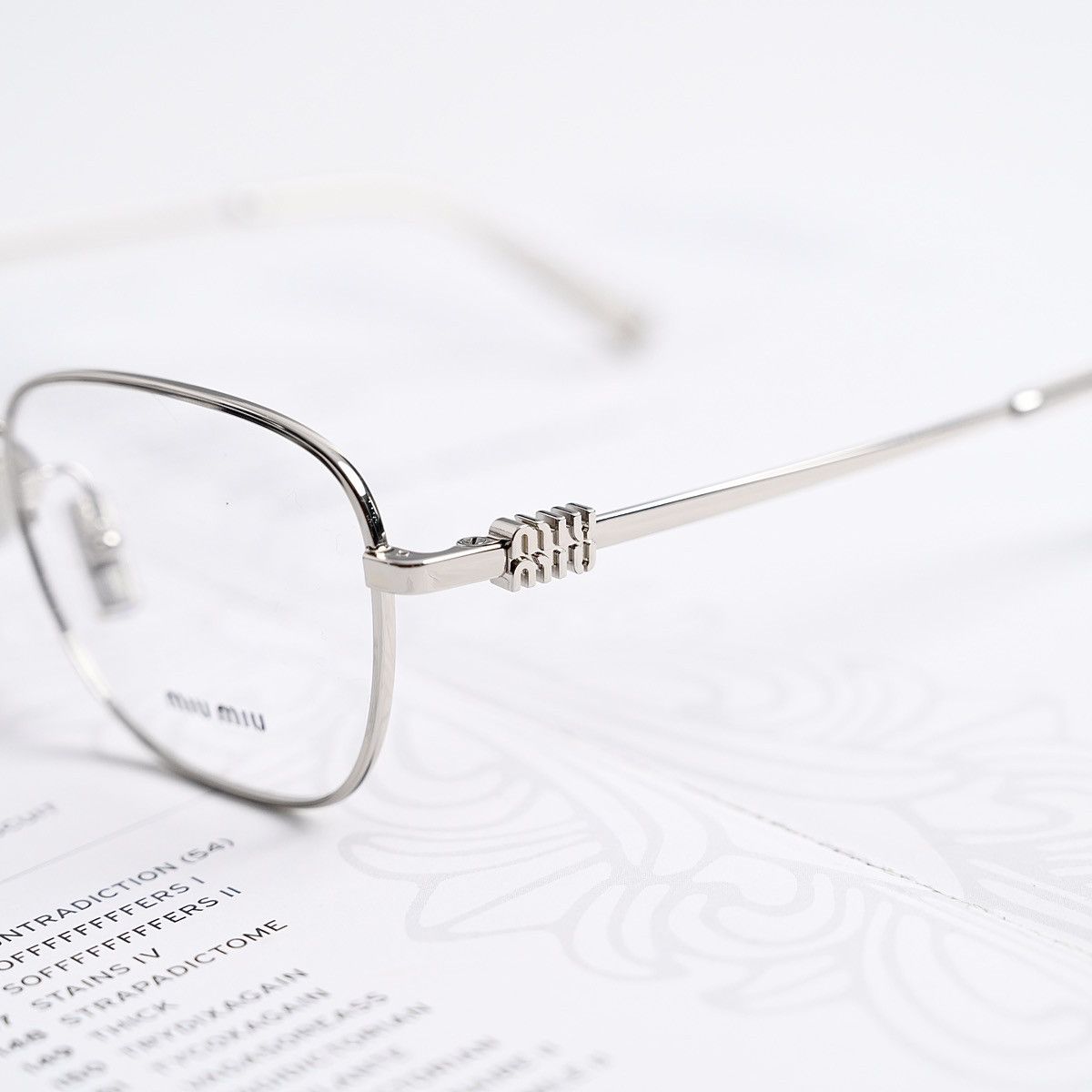 Miu Miu MIU MIU 0MU 50WV 1BC1O1 GLASSES Size ONE SIZE - 3 Thumbnail