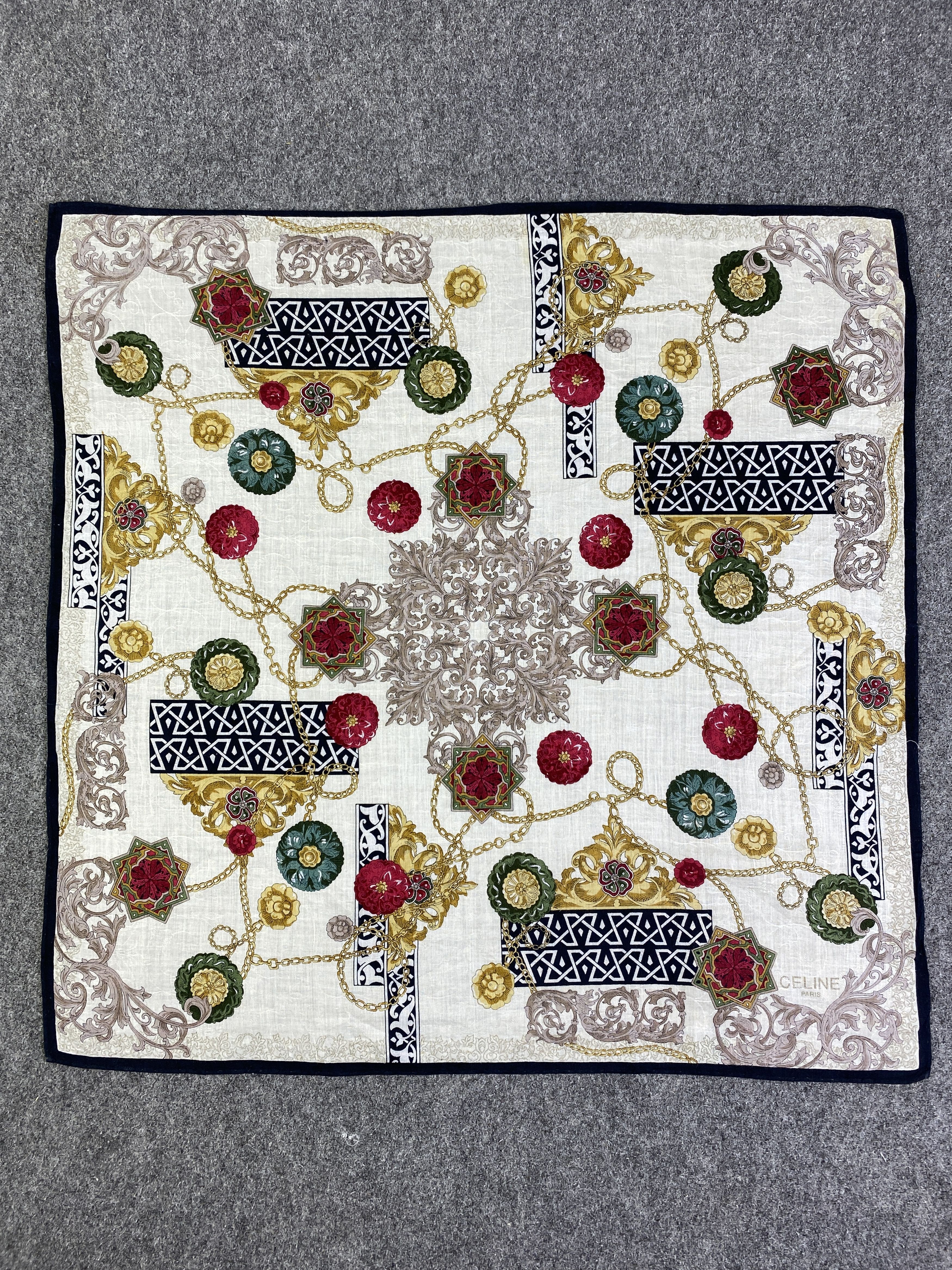 Celine Vintage Celine Handkerchief / Neckerchief KT0010 Size ONE SIZE - 4 Thumbnail