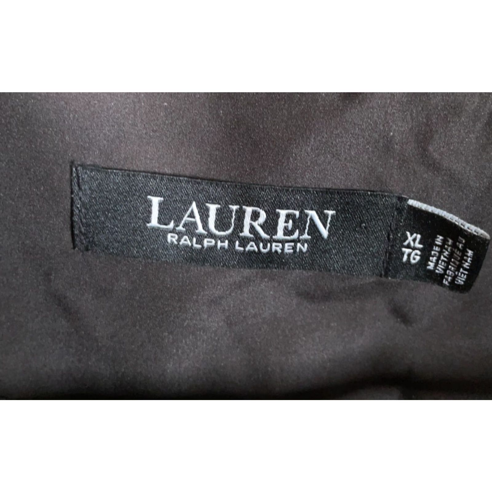 Ralph Lauren Lauren Ralph Lauren Quilted Hunting Jacket Women's XL Black Snap Collar Tear - 90s Army Style, Pockets, Regular Fit, Polyester Size XL / US 12-14 / IT 48-50 - 3 Thumbnail