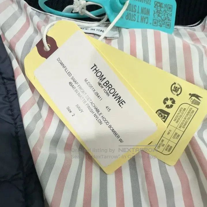 Thom Browne Thom Browne Striped Hooded Down Jacket for Men. Size US S / EU 44-46 / 1 - 6 Thumbnail
