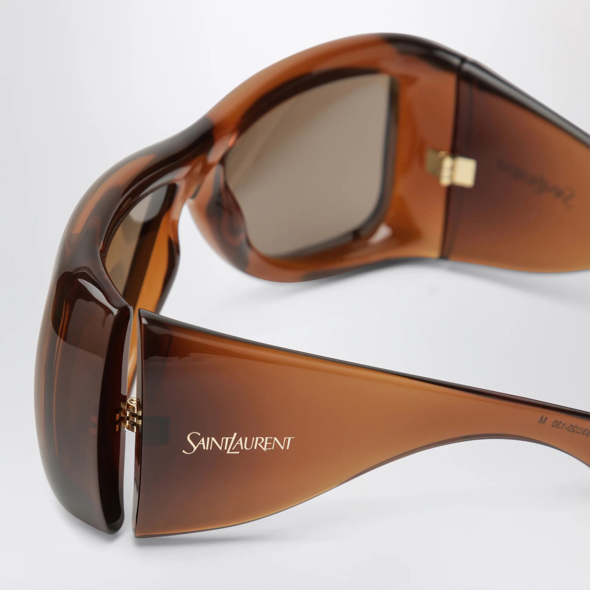 Saint Laurent Paris o1d2blof0526 Size: OS / Oversized Sunglasses in Brown Size ONE SIZE - 3 Thumbnail