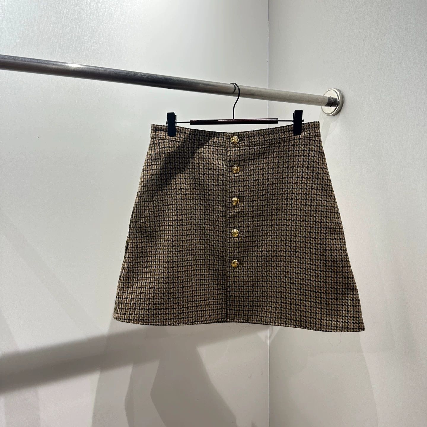 Celine Celine Plaid Gold T-Shirt it_38 Women Size XS / US 0-2 / IT 36-38 - 1 Thumbnail