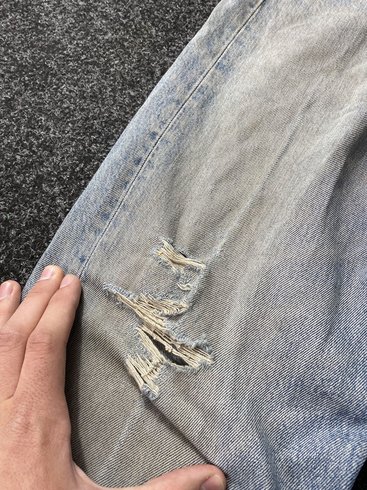 If Six Was Nine × Levi's 90s Levis Baggy Relaxed Dirty Distressed Opium Punk Jean vtg Size US 32 / EU 48 - 9 Thumbnail