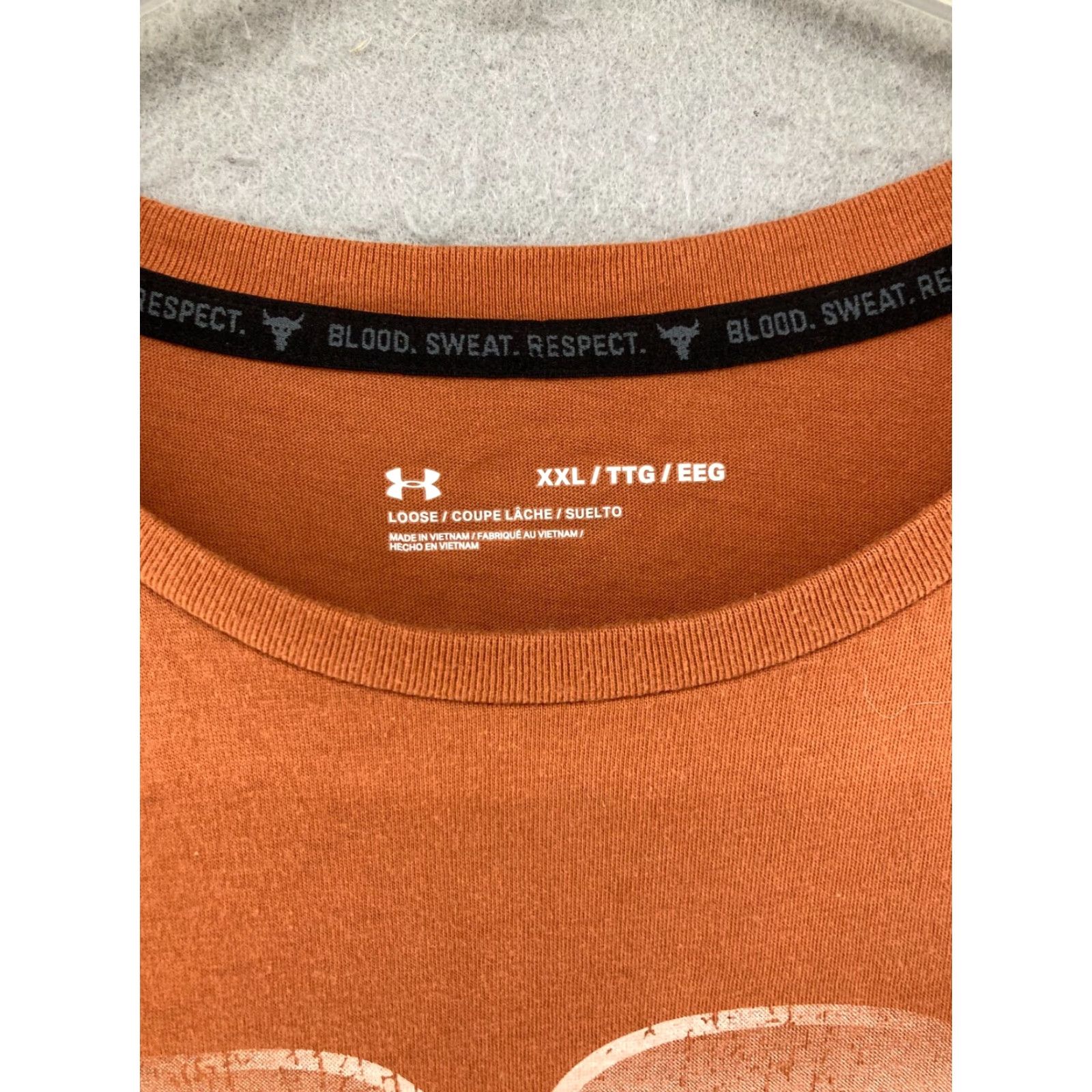 Under Armour Under Armour Project Rock Shirt Mens XXL Orange Gym Activewear Rock Size US XXL / EU 58 / 5 - 7 Thumbnail