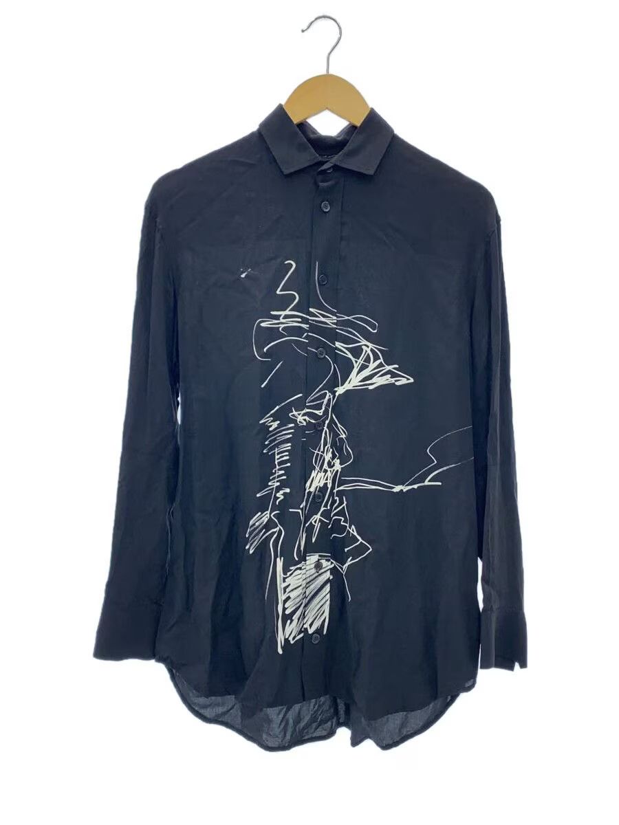 BLACK Scandal Yohji Yamamoto 1/Rayon/BLK Long-sleeved shirt