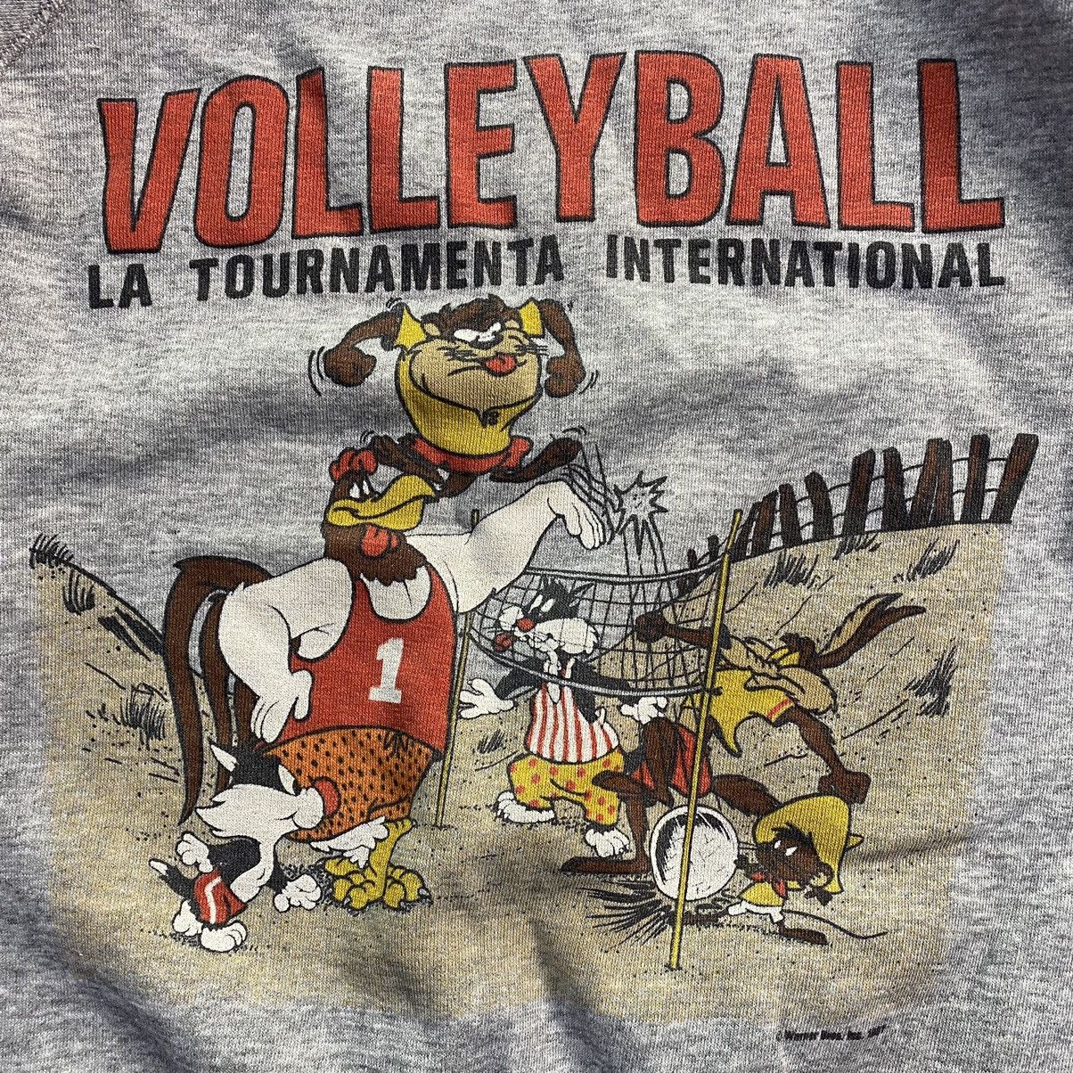 Warner Bros Vintage Tazmanian Looney Tunes 1997 Volleyball Sweatshirt Size US S / EU 44-46 / 1 - 2 Thumbnail