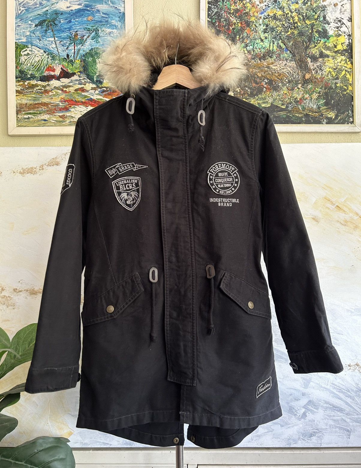 Fuga×Civarize coating far jkt 44 希少 CIVARIZE × GOSTAR DE FUGA × Japanese Brand RARE CavariA Silver