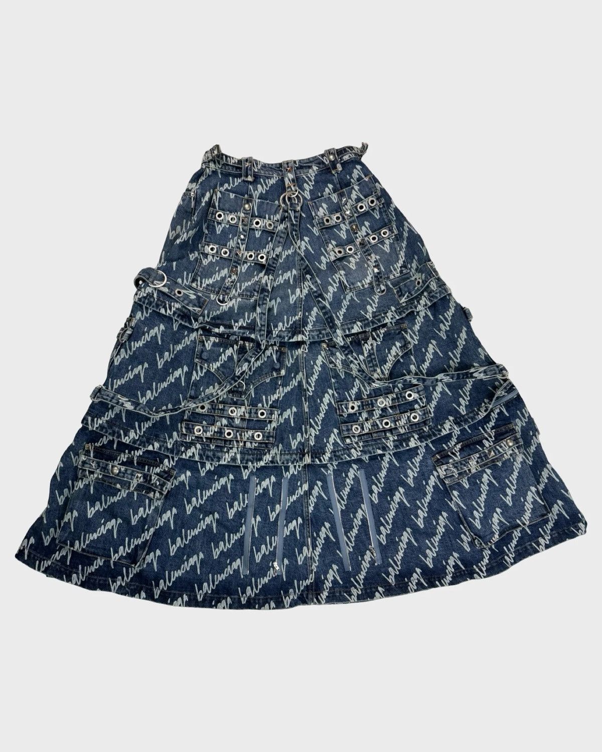 Balenciaga Balenciaga Raver denim skirt Size 36" / US 14 / IT 50 - 1 Thumbnail