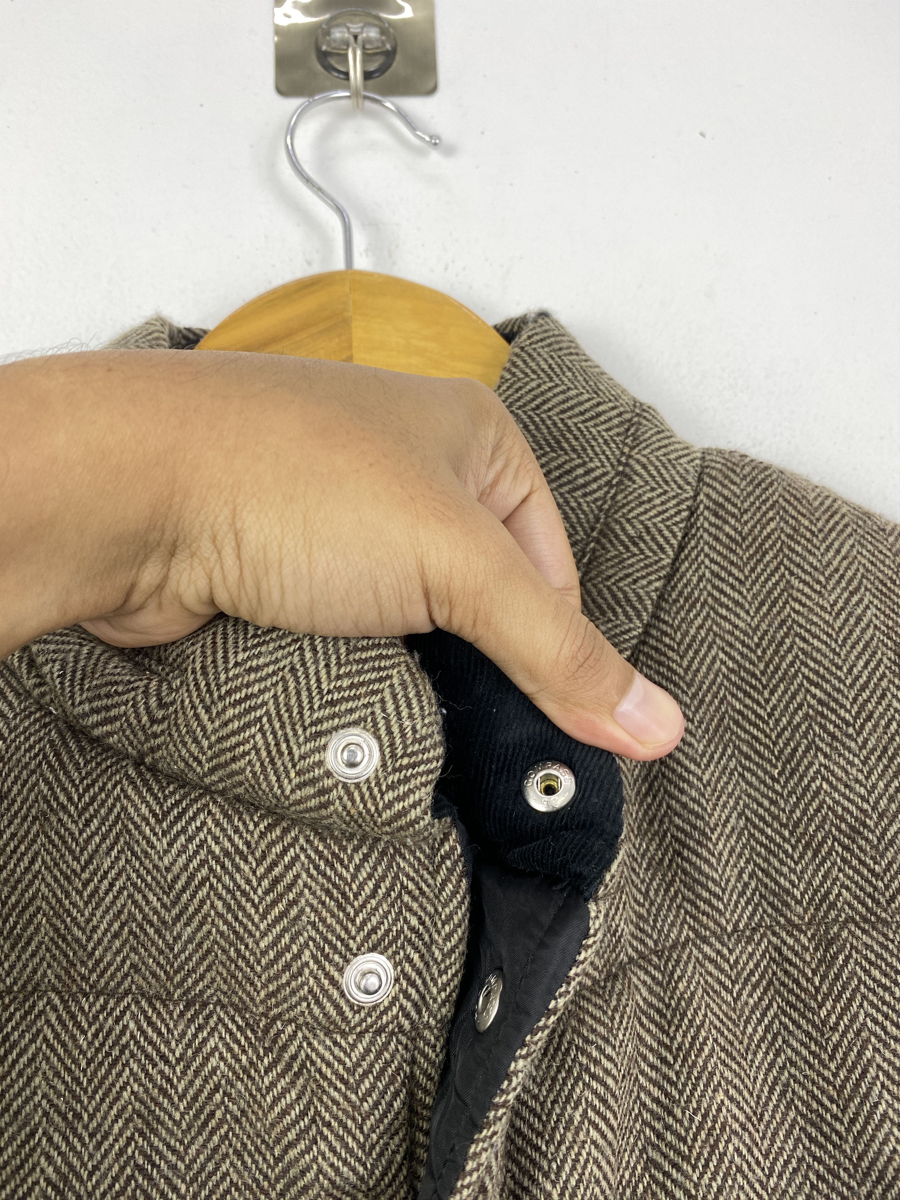 Global Work Vintage Global Work Herringbone Puffer Vest Jacket JA0204 Size US M / EU 48-50 / 2 - 10 Thumbnail
