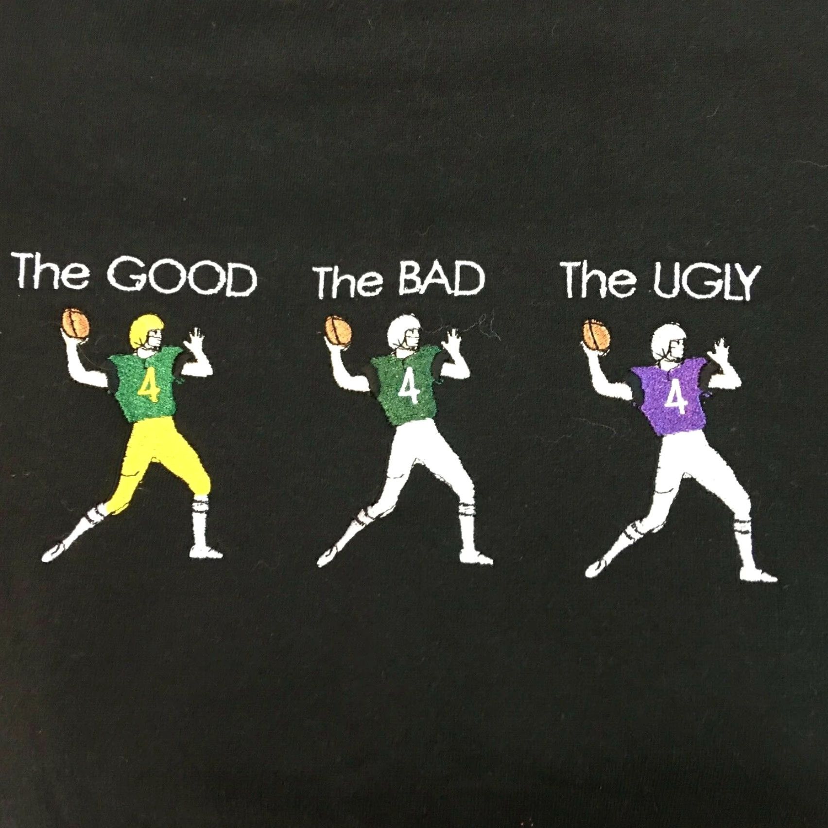 Jerzees Jerzees Mens The Good Bad Ugly Long Sleeves Black Active Wear Sweatshirt M Size US M / EU 48-50 / 2 - 3 Thumbnail