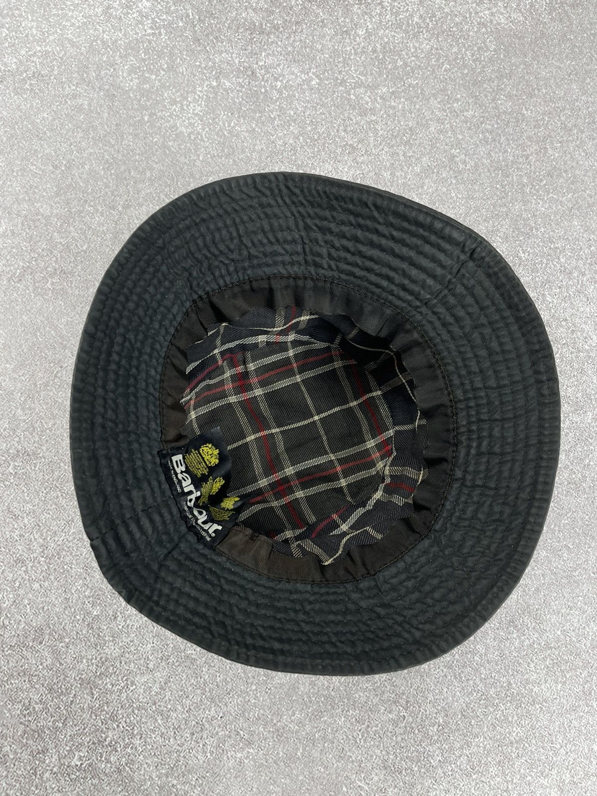 Barbour × Vintage Vintage Barbour Waxed Bucket Hat Size M Size ONE SIZE - 6 Thumbnail
