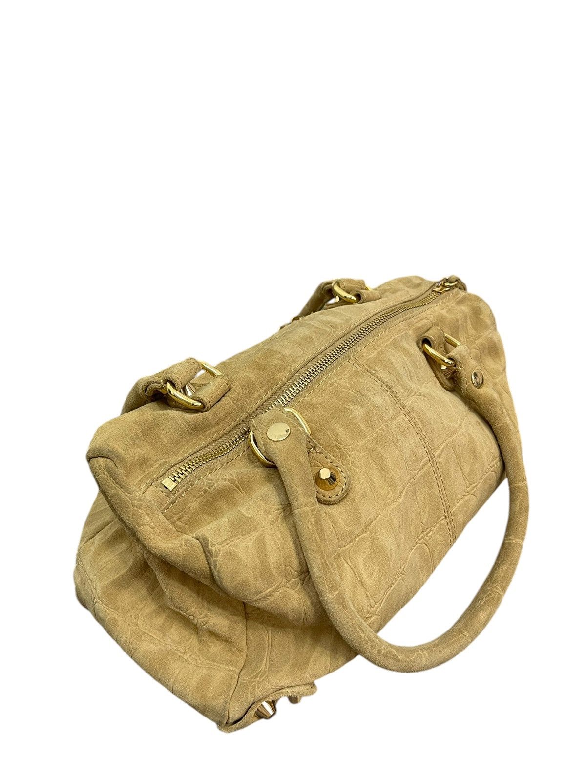 Genuine Leather Full Suede Leather Linea Pelle East-West Bag 1🟩6 Size ONE SIZE - 6 Thumbnail