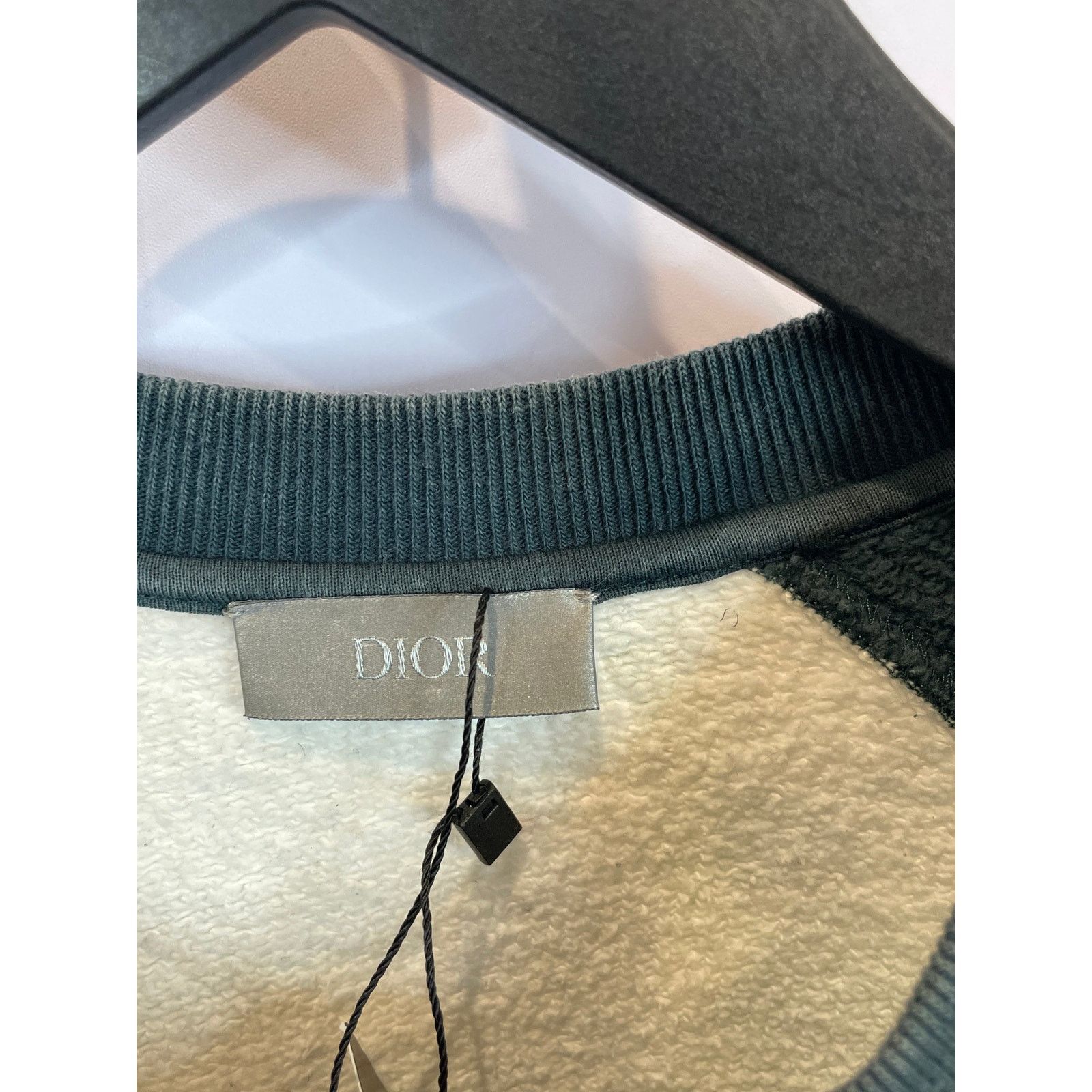 Dior Dior Doig Crewneck White Navy Used Medium Size US M / EU 48-50 / 2 - 2 Thumbnail