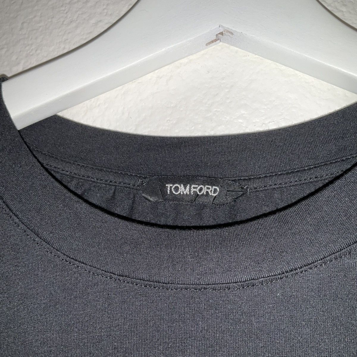 Tom Ford Tom Ford Black Cotton blend T-shirt Size US S / EU 44-46 / 1 - 4 Thumbnail
