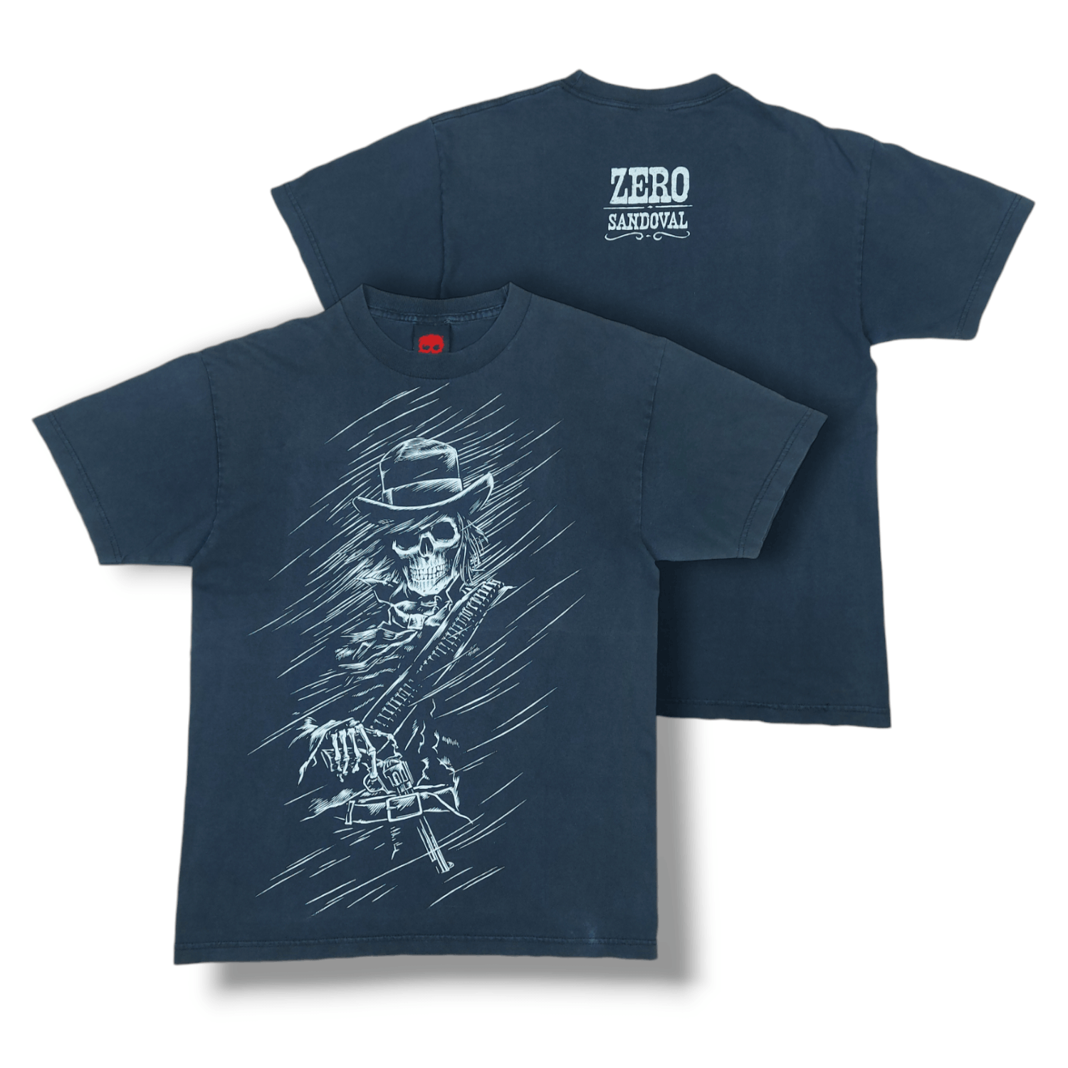 Fallen × Vintage VTG 90s Y2K Zero Skateboards Tommy Sandoval Gunslinger TEE Size US M / EU 48-50 / 2 - 1 Thumbnail