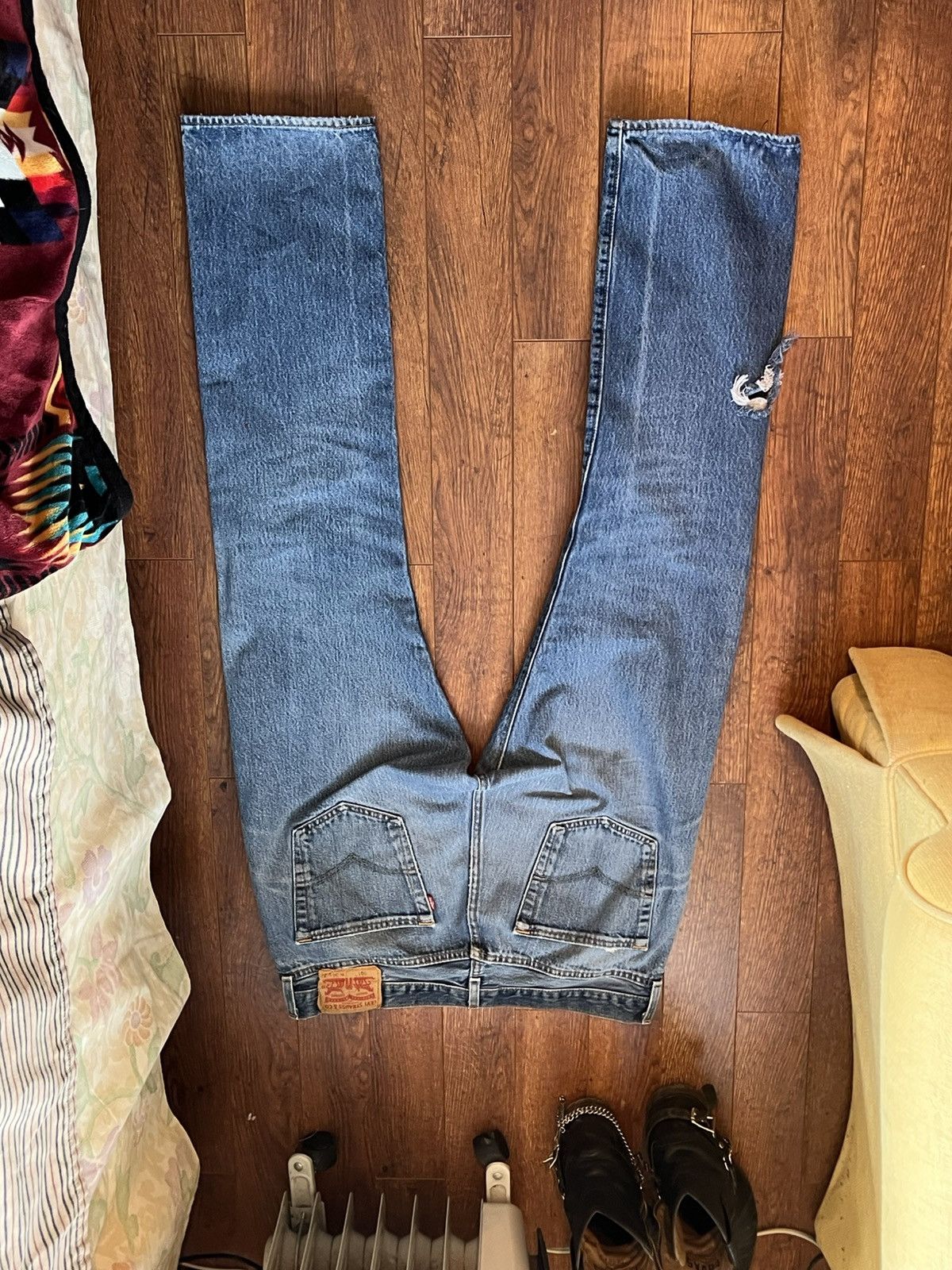 Levi's × Levi's Vintage Clothing × Vintage Vintage Button Fly Levis Jeans 34/32 Size US 34 / EU 50 - 7 Thumbnail
