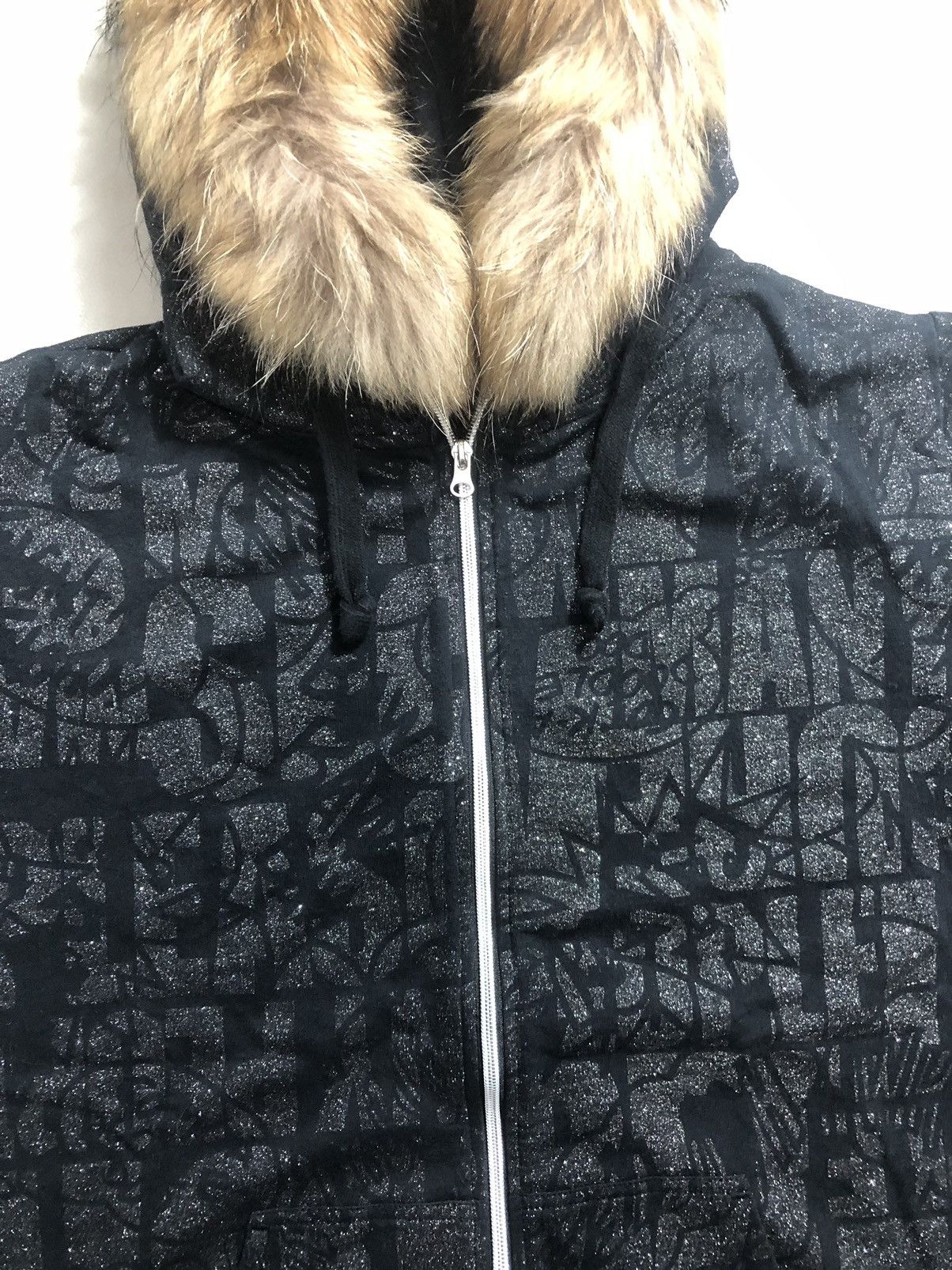 If Six Was Nine × Japanese Brand × Le Grande Bleu (L.G.B.) Japanese Gothic Poem Fur Hoodie Zip Ifsixwasnine Style Size US L / EU 52-54 / 3 - 6 Thumbnail