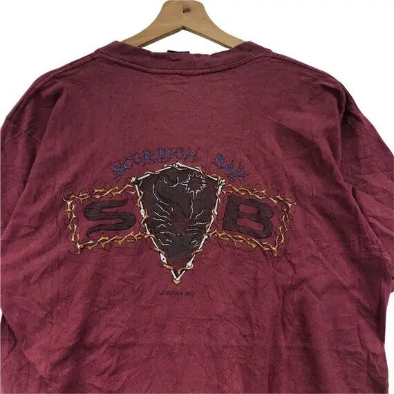 Vintage Vtg SCORPION BAY SURFING Baja California Tee Shirt Mas Fina Size US L / EU 52-54 / 3 - 2 Thumbnail