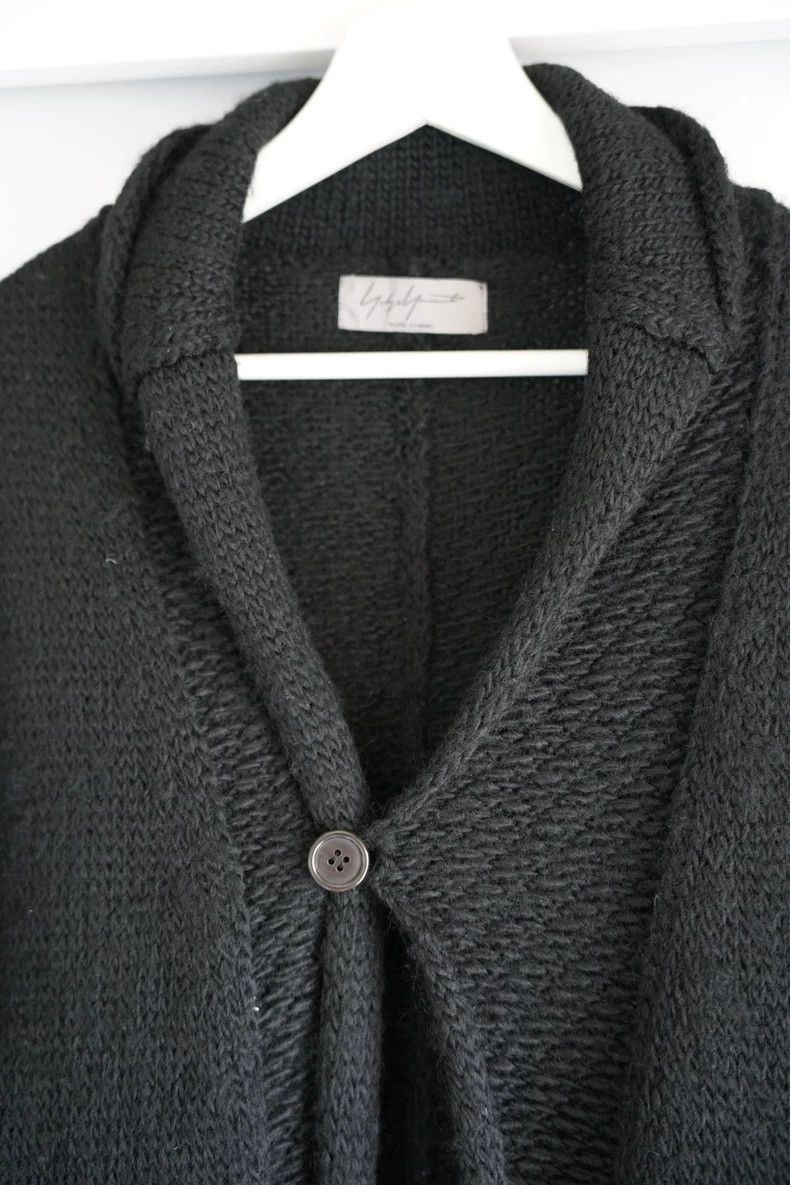 Yohji Yamamoto Yohji Yamamoto Yohji Yamamoto Knitted Wool Coat with Belt Size US M / EU 48-50 / 2 - 3 Thumbnail