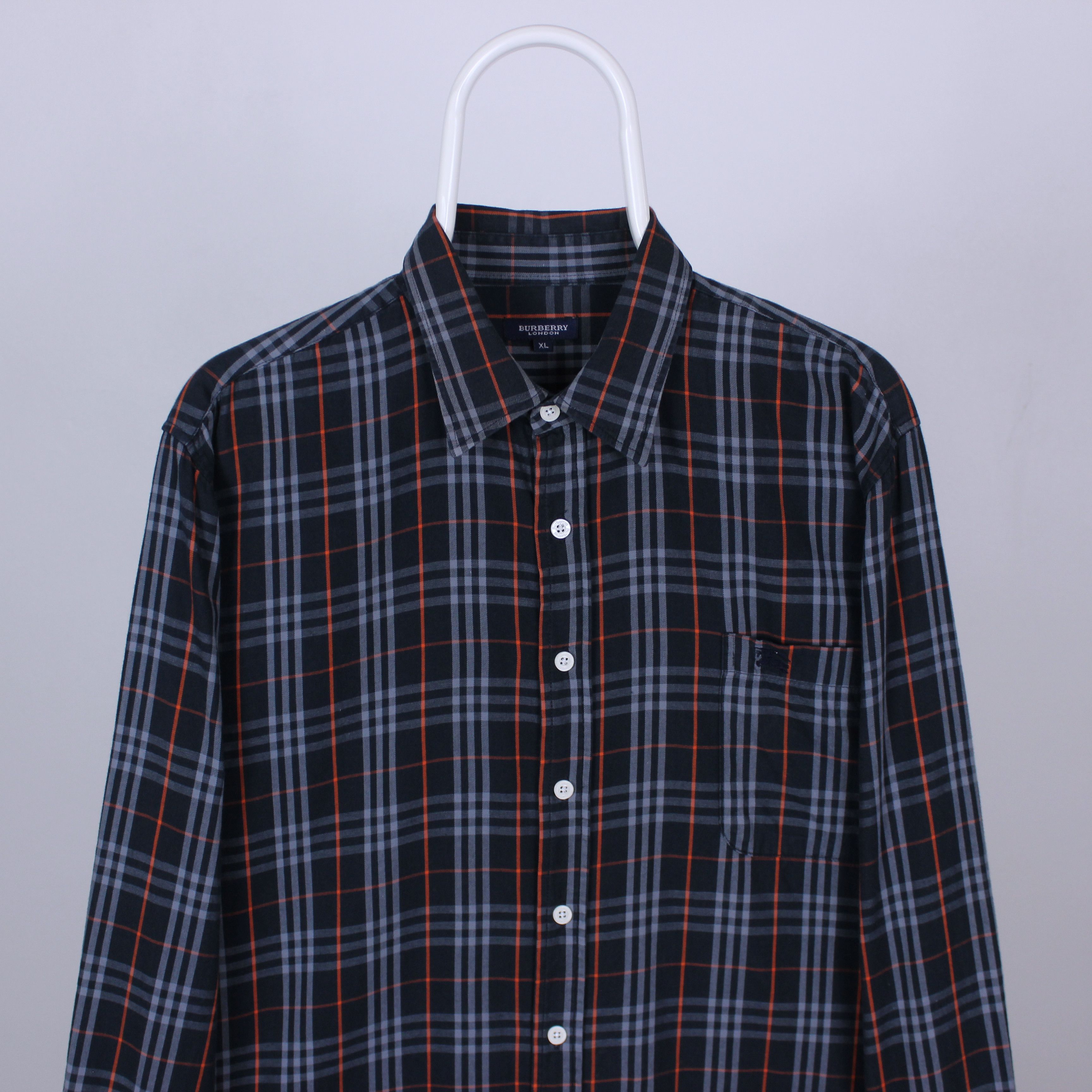 Burberry nova shirt men cotton blue nova L XL