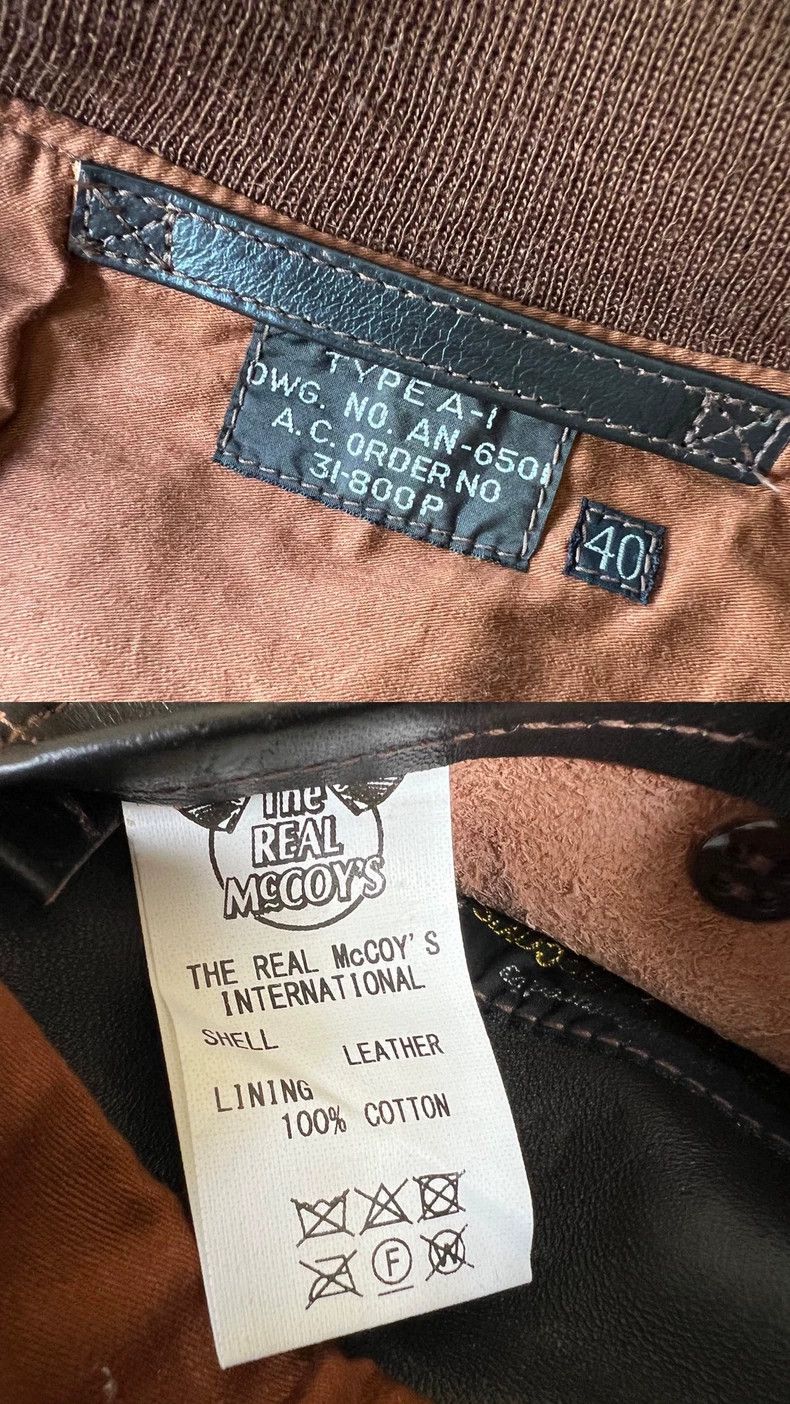 The Real McCoy's The Real McCoys A1 Leather Jacket Size US L / EU 52-54 / 3 - 8 Thumbnail