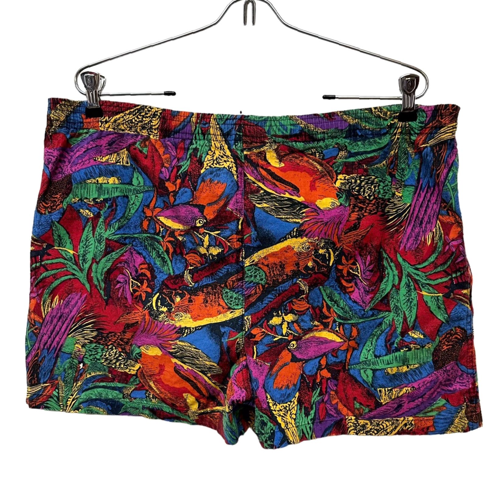 DANCER VINTAGE Toucan Dance Fast Lane Hawaiian All Over Print Birds Shorts Men's Size M Size US 36 / EU 52 - 2 Thumbnail