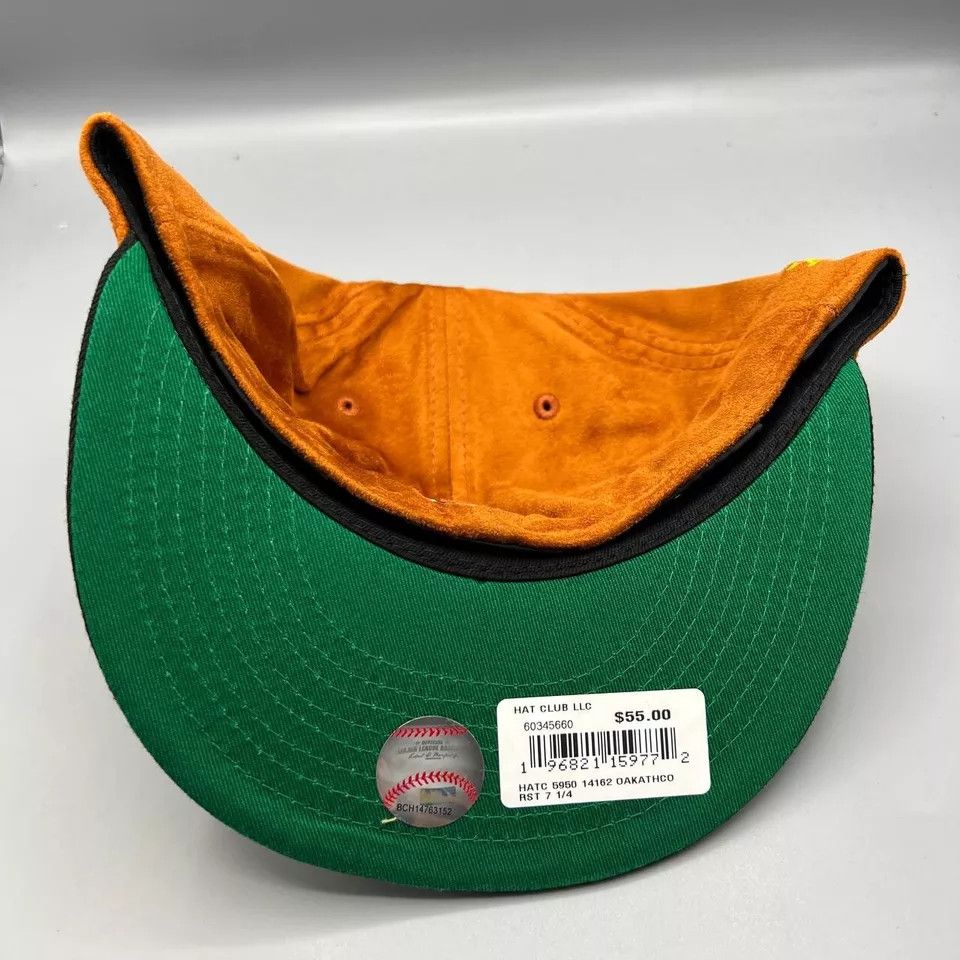 New Era Oakland Athletics Hat Men 7 1/4 Hat Club 59Fifty New Era Size ONE SIZE - 4 Thumbnail