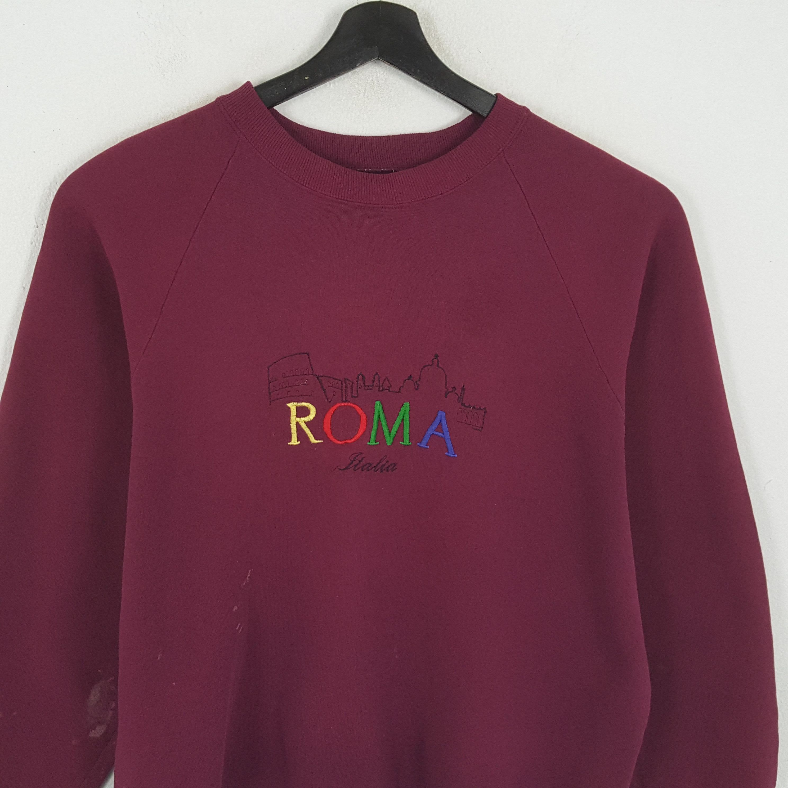 Vintage ROMA ITALIA Streetwear Style Vintage Sweatshirt Size US L / EU 52-54 / 3 - 2 Thumbnail
