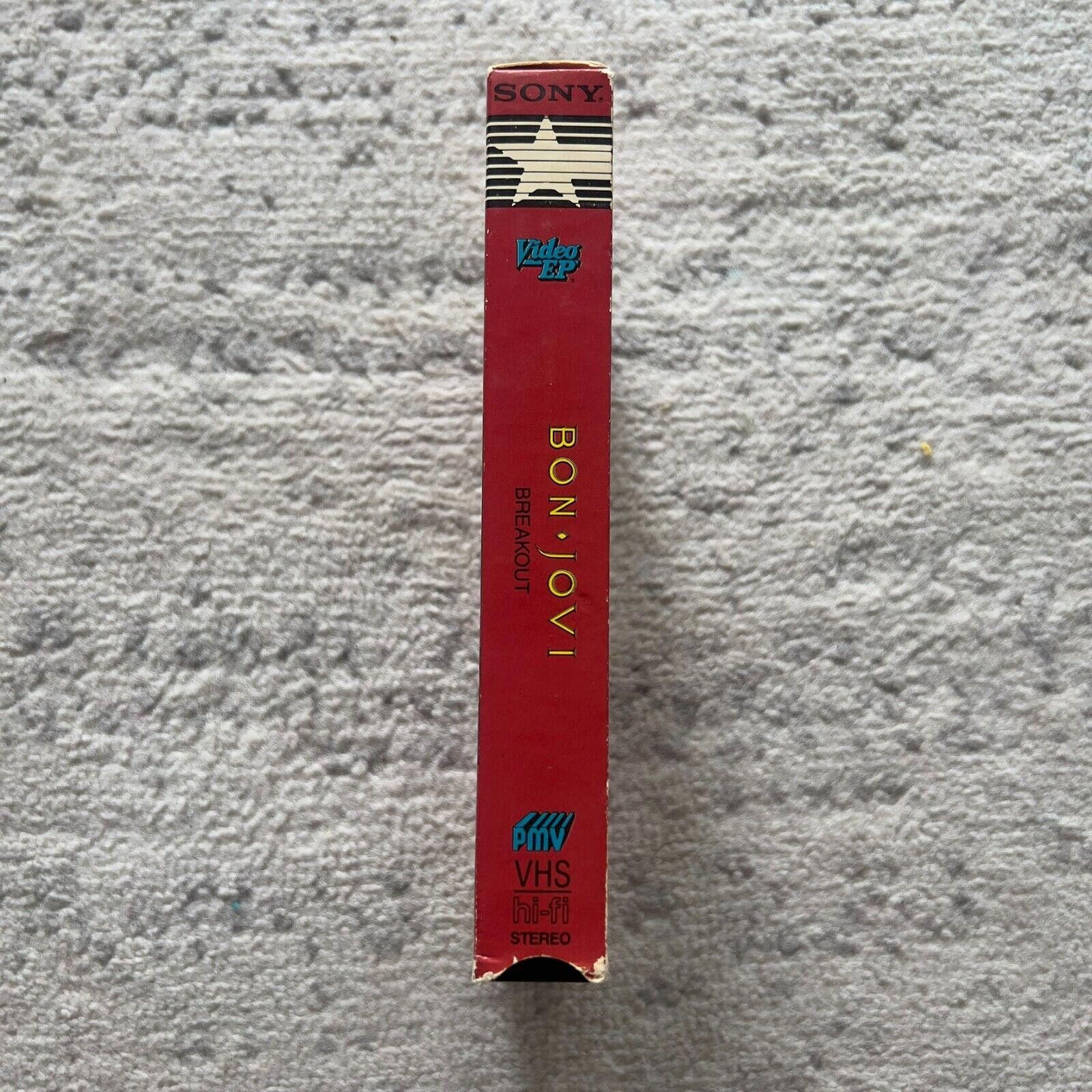 Designer Bon Jovi Breakout VHS Sony Video EP Rare Size ONE SIZE - 4 Thumbnail