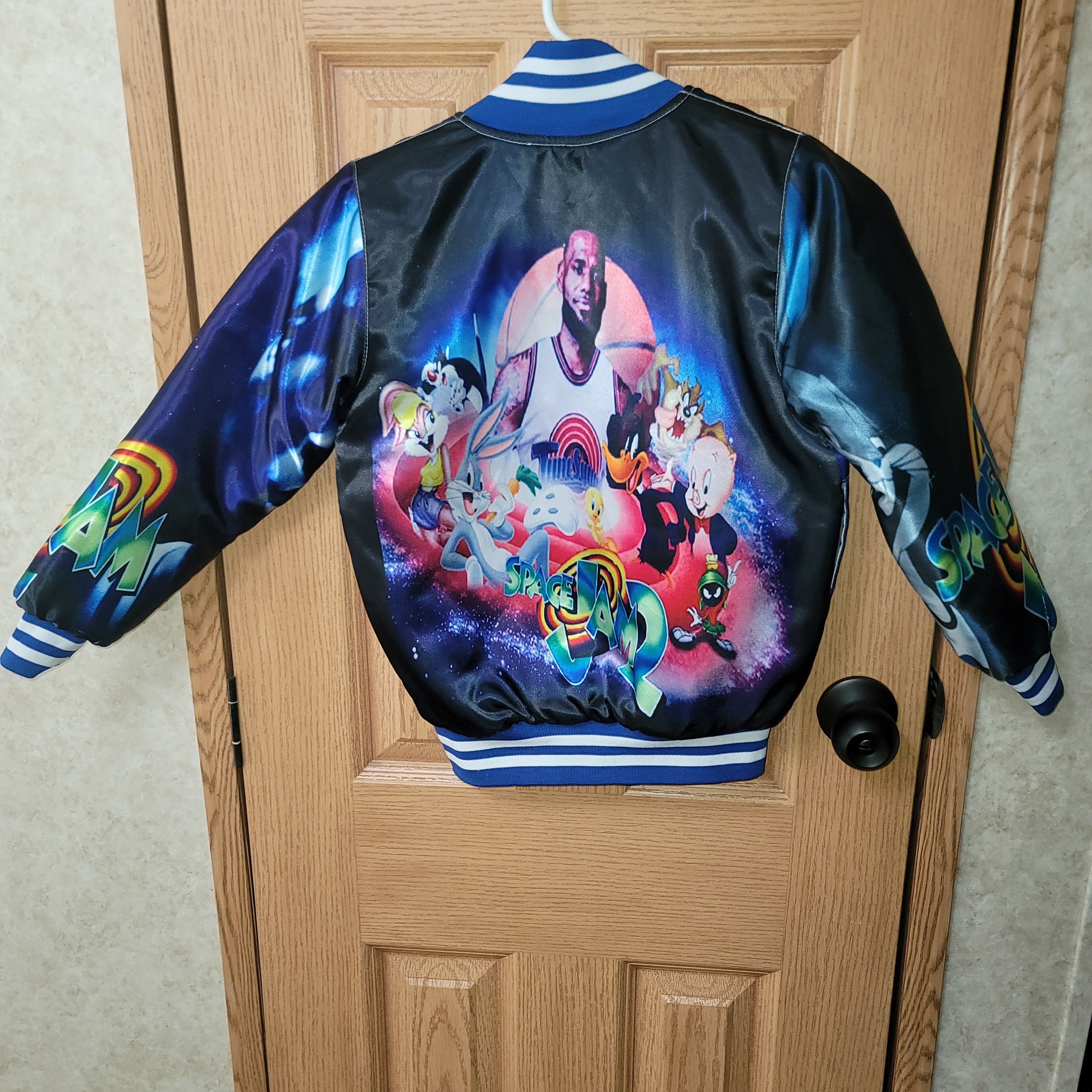 Other DIMIROUGE Kids Space Jam Bomber Jacket, **BOYS 6 - 7** Size US S / EU 44-46 / 1 - 2 Thumbnail