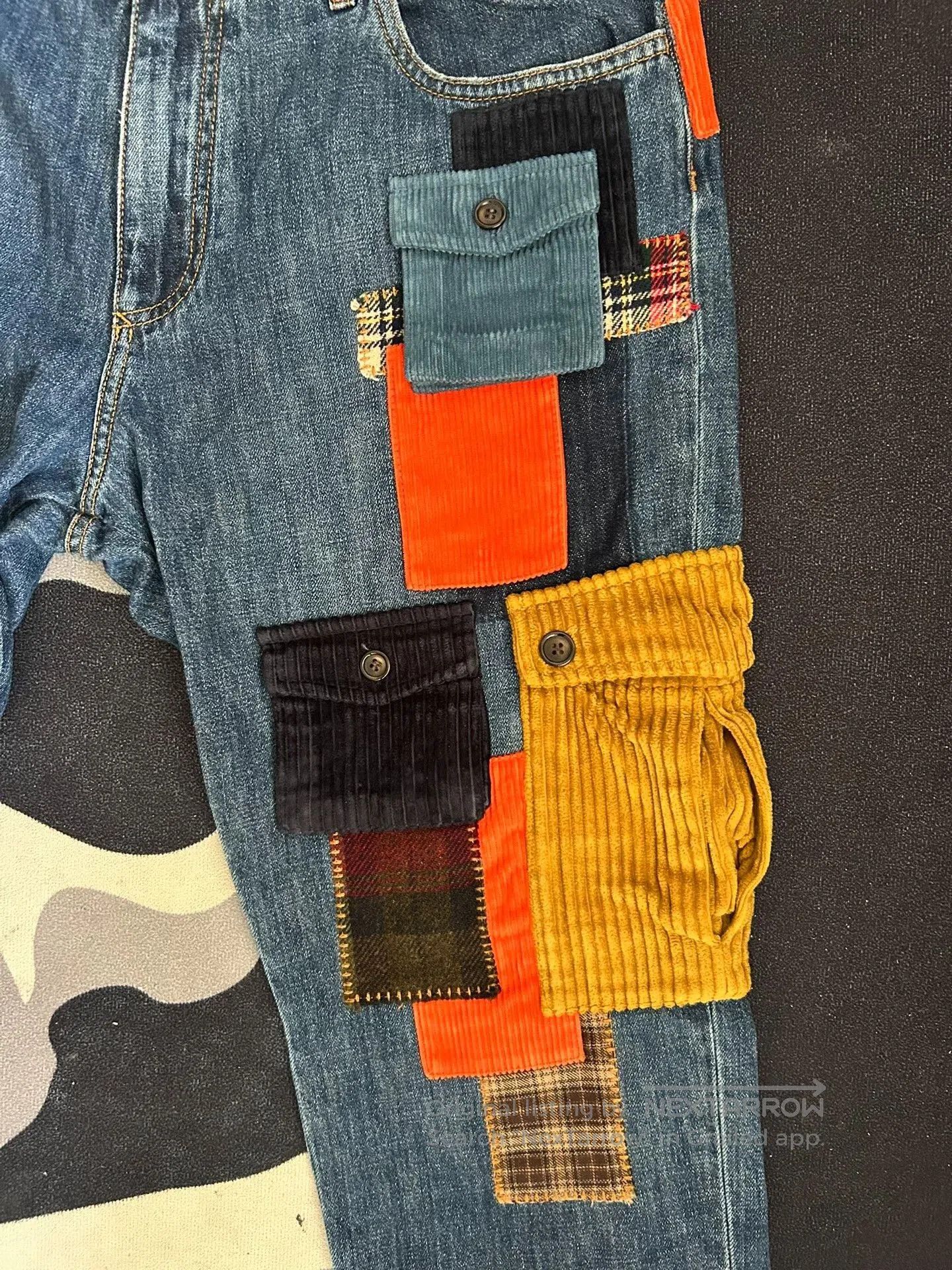 Dolce & Gabbana Dolce & Gabbana Patchwork Denim Pants. Size US 34 / EU 50 - 3 Thumbnail