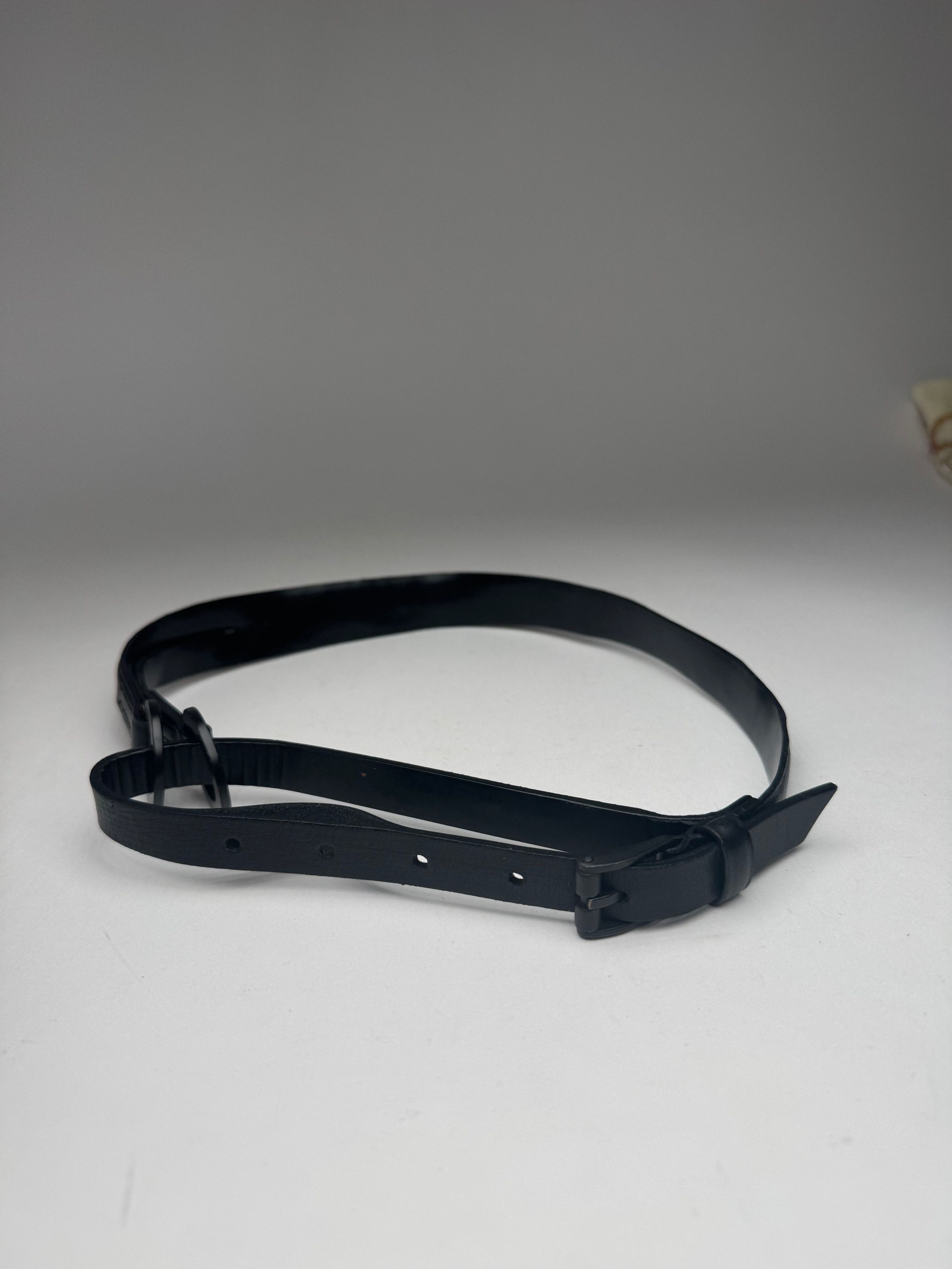 Gucci Vintage Leather belt black Size ONE SIZE - 1 Thumbnail