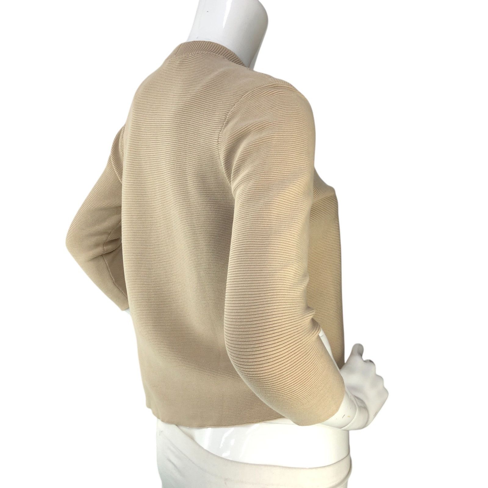 J.McLaughlin J McLaughlin Size S Cardigan Open Front Knit Ribbed Cotton Size M / US 6-8 / IT 42-44 - 8 Thumbnail