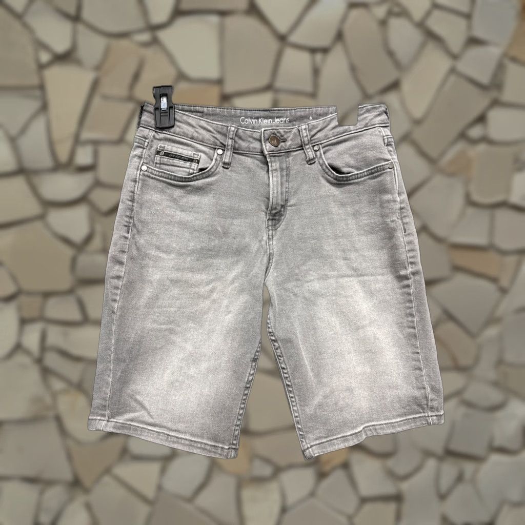 VINTAGE Calvin Klein Shorts Bermuda Women's Size Gray Casual