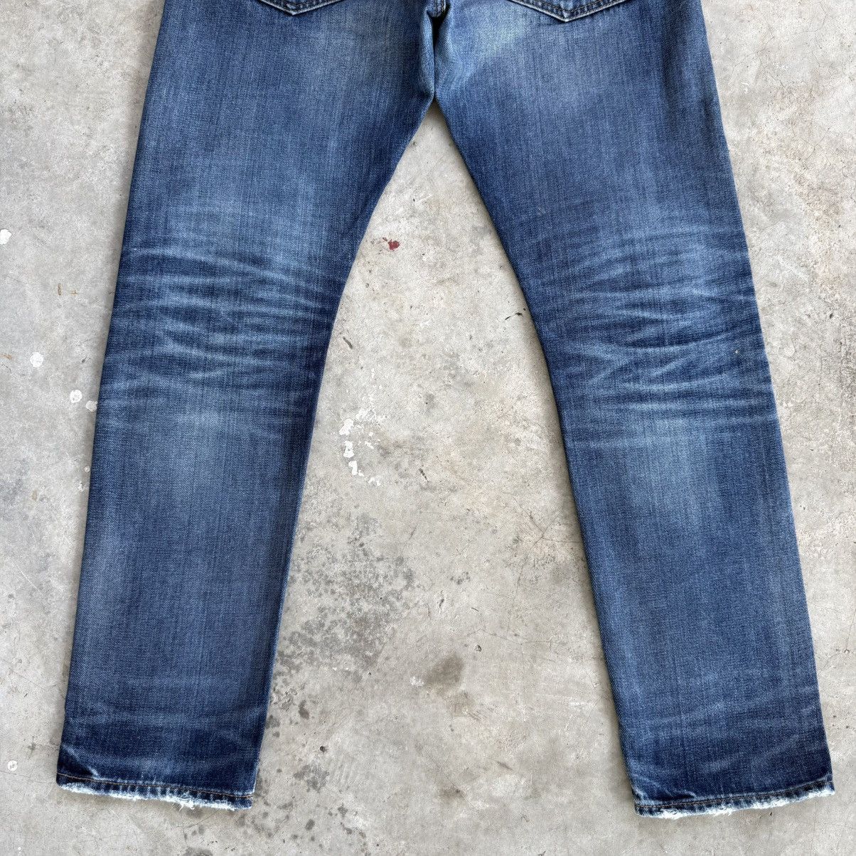 Japanese Brand W34x30 Vintage America Eagle Selvedge Denim Ripped Jean Pant Size US 33 - 11 Thumbnail