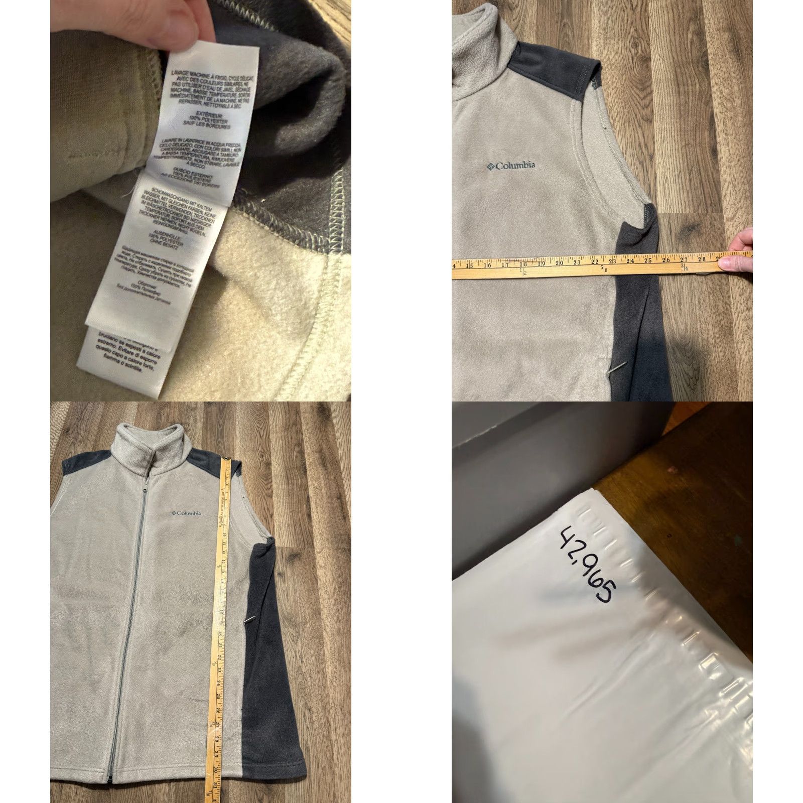 Vintage Columbia Vest Men 2XT Brown Fleece Full Zip Outdoor Size US XXL / EU 58 / 5 - 8 Thumbnail