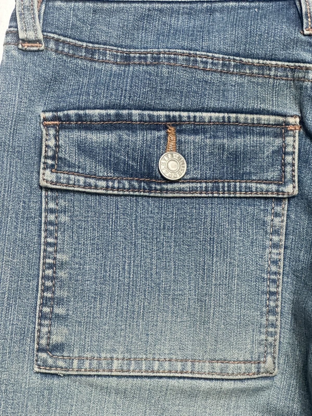 Japanese Brand Vintage Vibes with Palette United Flared Denim Faded Jeans Size US 27 - 7 Thumbnail