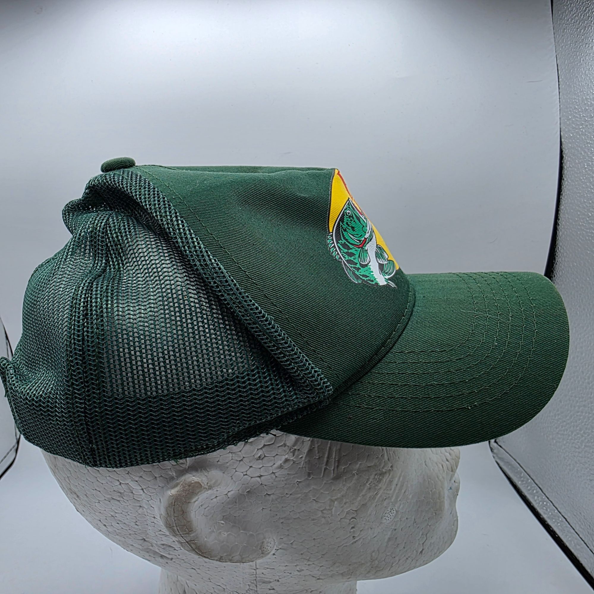 Bass Pro Shops Bass Pro Shops Adjustable Trucker Hat Green Logo Fishing Sna Size ONE SIZE - 4 Thumbnail