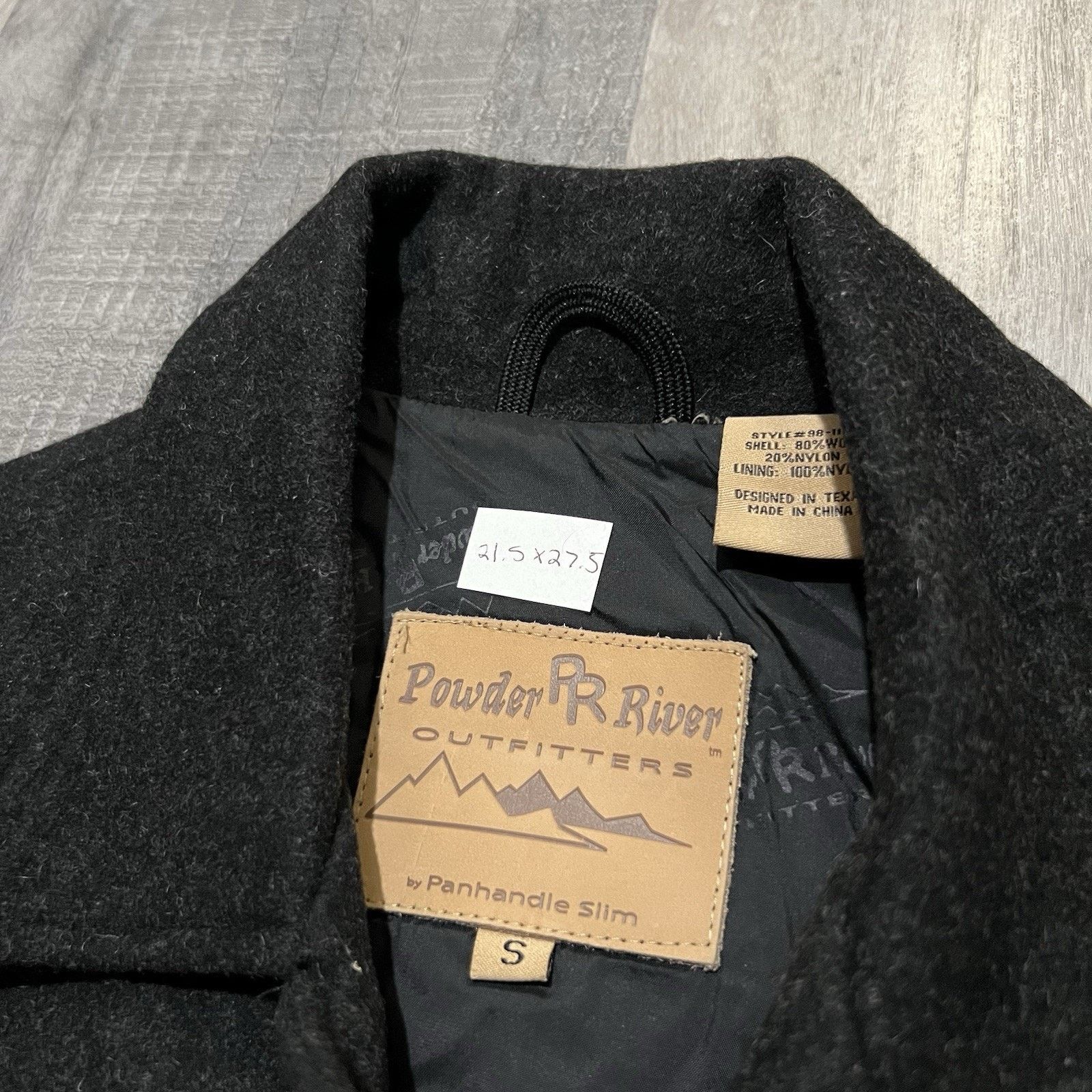 Vintage Powder River Outfitters Vest Wool Button Western Pockets S Size US S / EU 44-46 / 1 - 5 Thumbnail