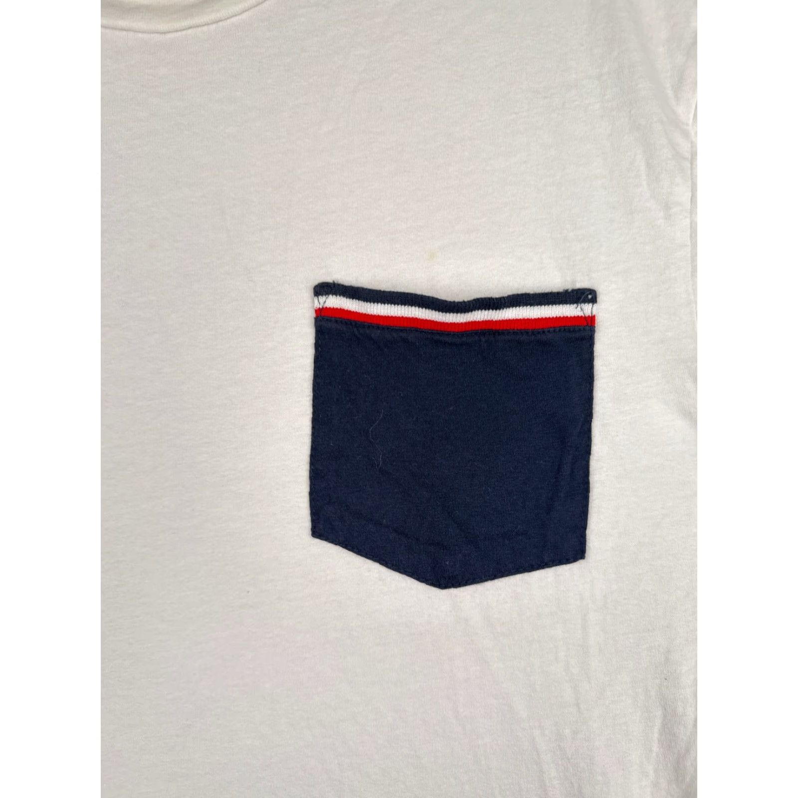 Tommy Hilfiger Tommy Hilfiger Shirt Men L White Short Sleeve Crew Neck Pocket Cotton Embroidered Logo American Mens Size US L / EU 52-54 / 3 - 6 Thumbnail