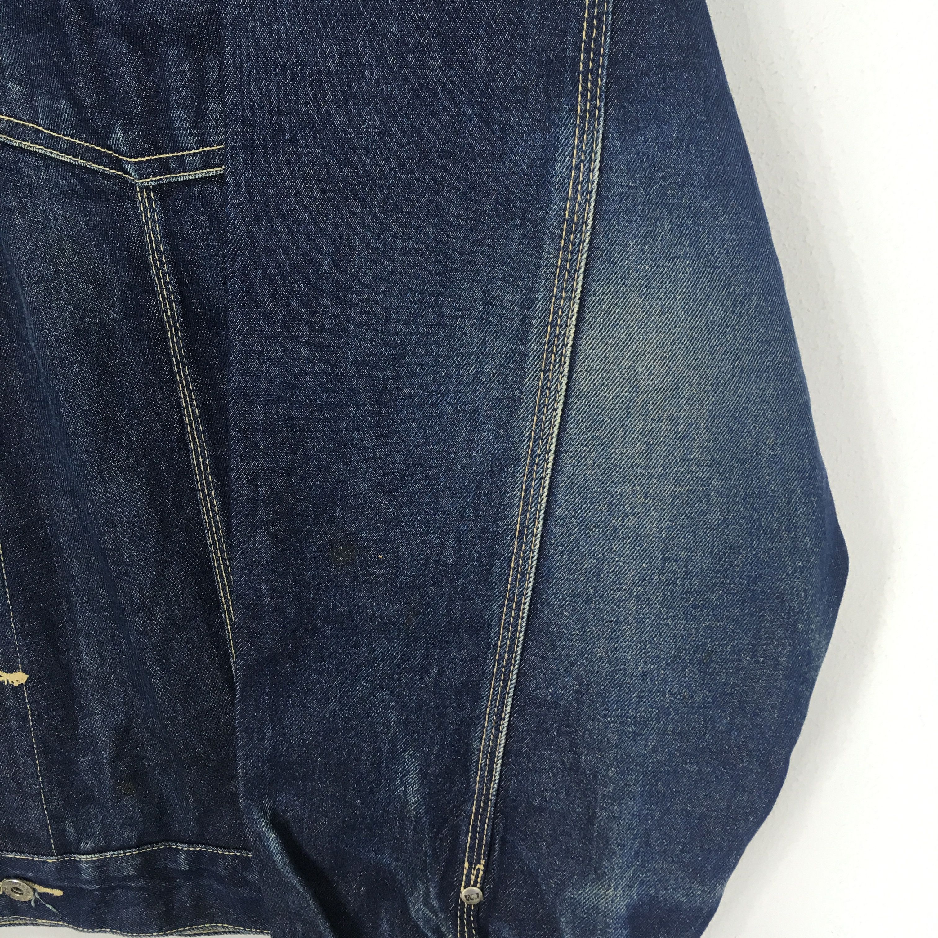 Vintage Vintage 90's Webs American Denim Jacket Workwear Frenchwork Size US XL / EU 56 / 4 - 5 Thumbnail