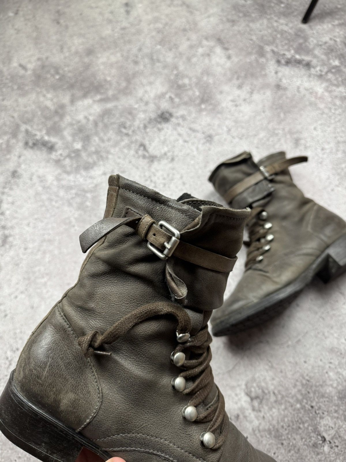 A.S.98 STRAPS BELTED A.S 98 style Boots Leather Style Rick Owens Size US 7.5 / IT 37.5 - 9 Thumbnail