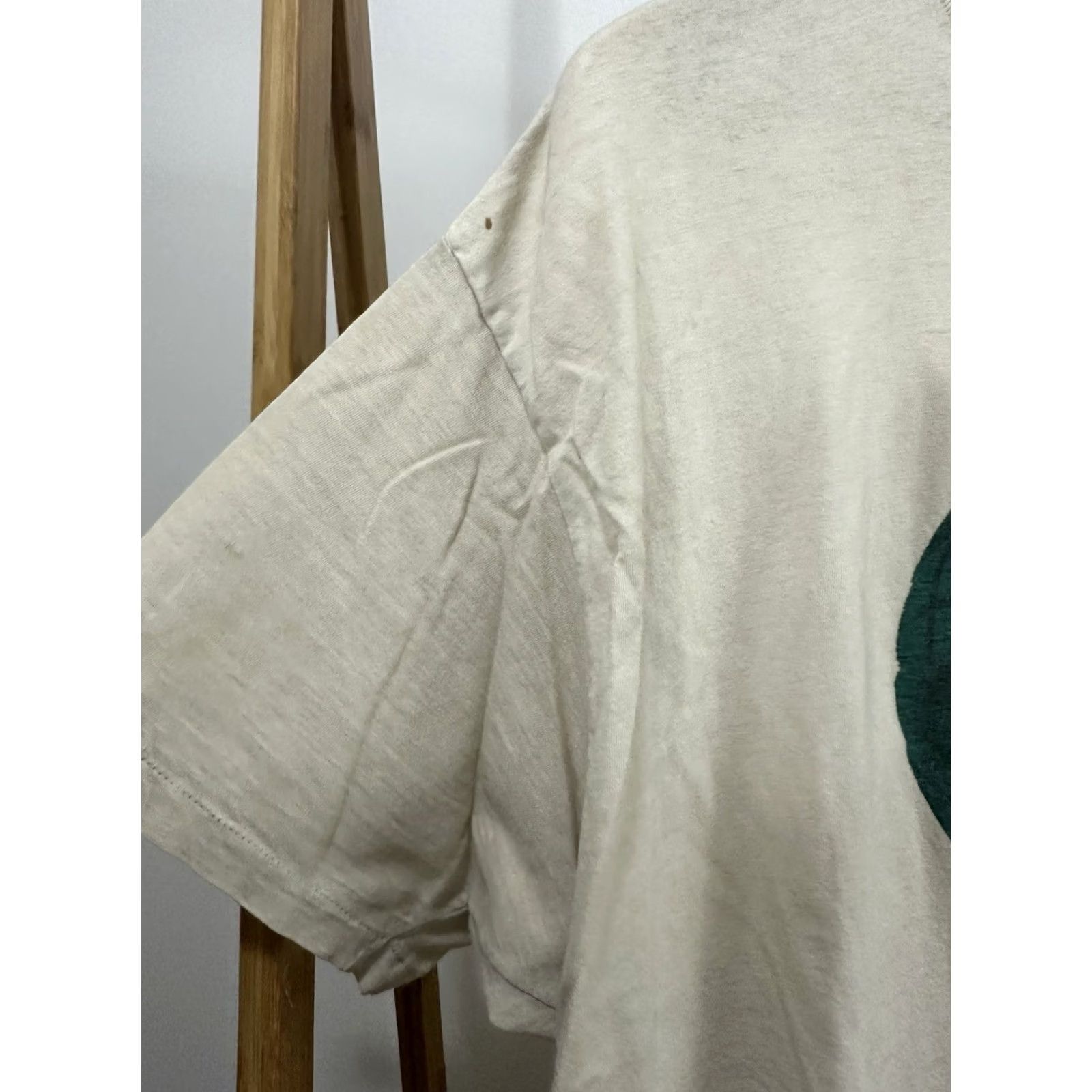 Polo Ralph Lauren VTG 90s Polo Ralph Lauren Ball Pony Single Stitch T-Shirt Size XL Shirt Mens Cream Polo Ralph Lauren Ball Pony Shirt XL Mens Size US XL / EU 56 / 4 - 6 Thumbnail