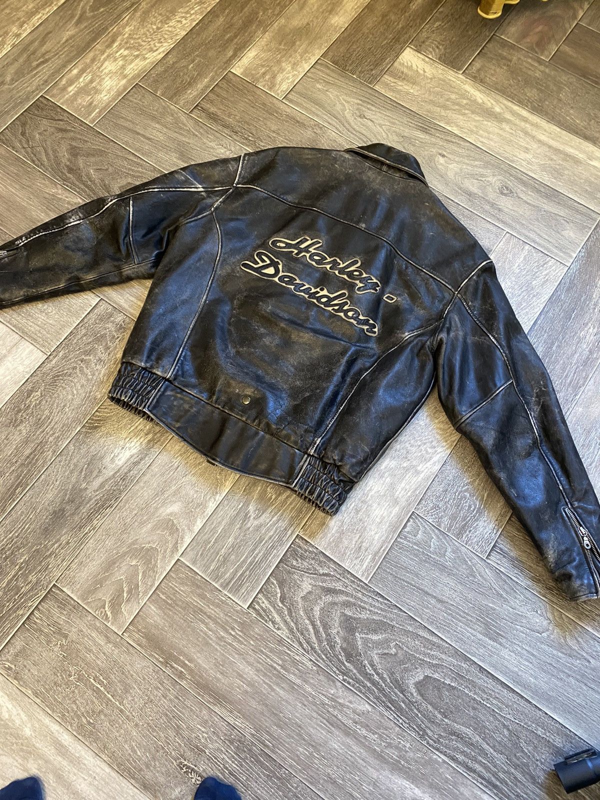 Harley Davidson × Vintage 1993 Harley Davidson vintage leather jacket racing Size US L / EU 52-54 / 3 - 14 Thumbnail