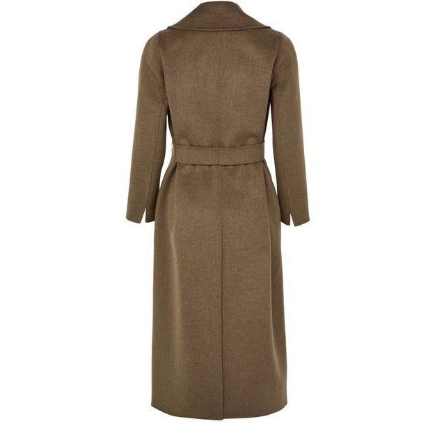 Max Mara MAX MARA Poldo Brown Wool Belted Long Coat New & Authentic ( Size XS / US 0-2 / IT 36-38 - 2 Thumbnail